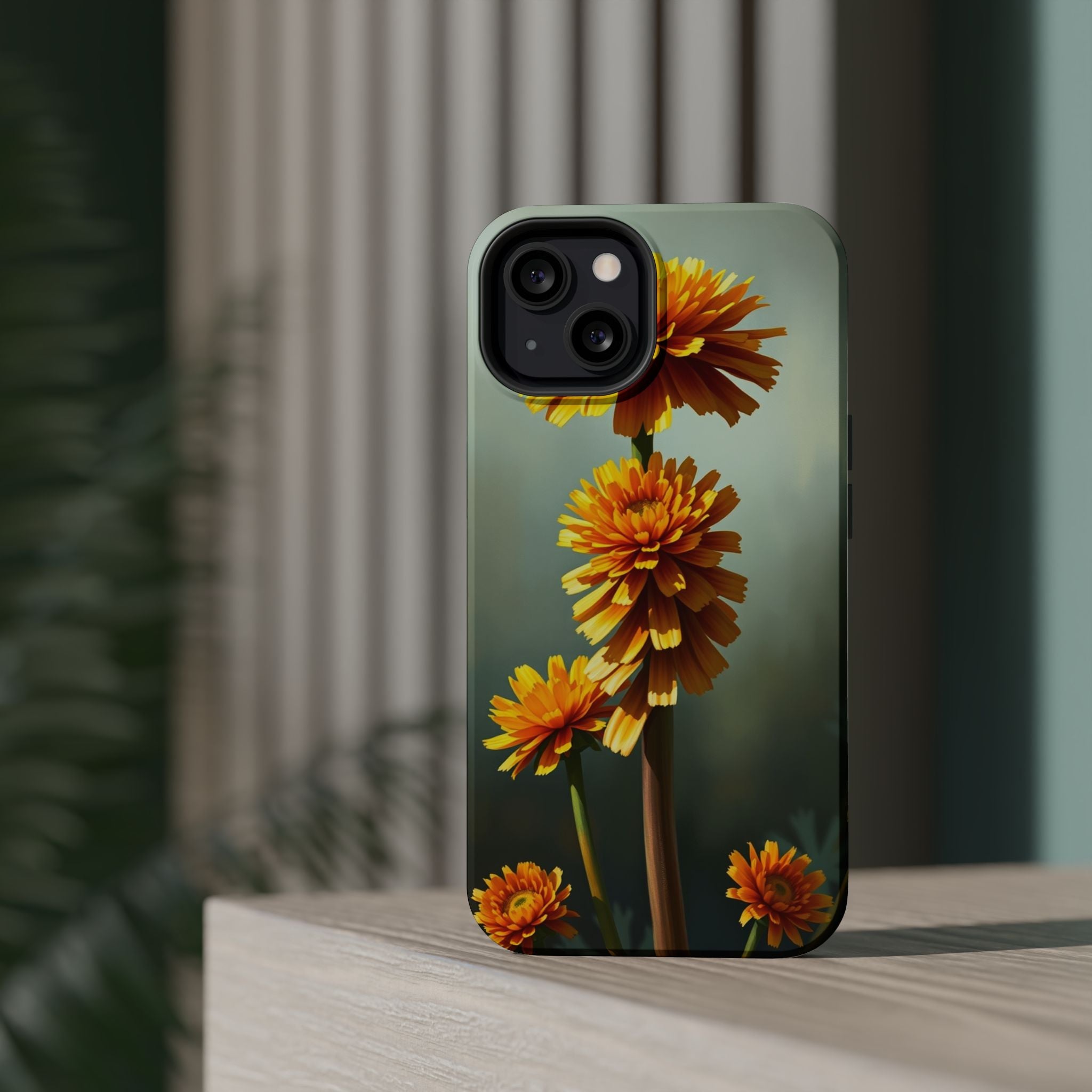 iPhone Ranunculus Stack Electric Art Slim Everyday Designer Case · iPhone Case
