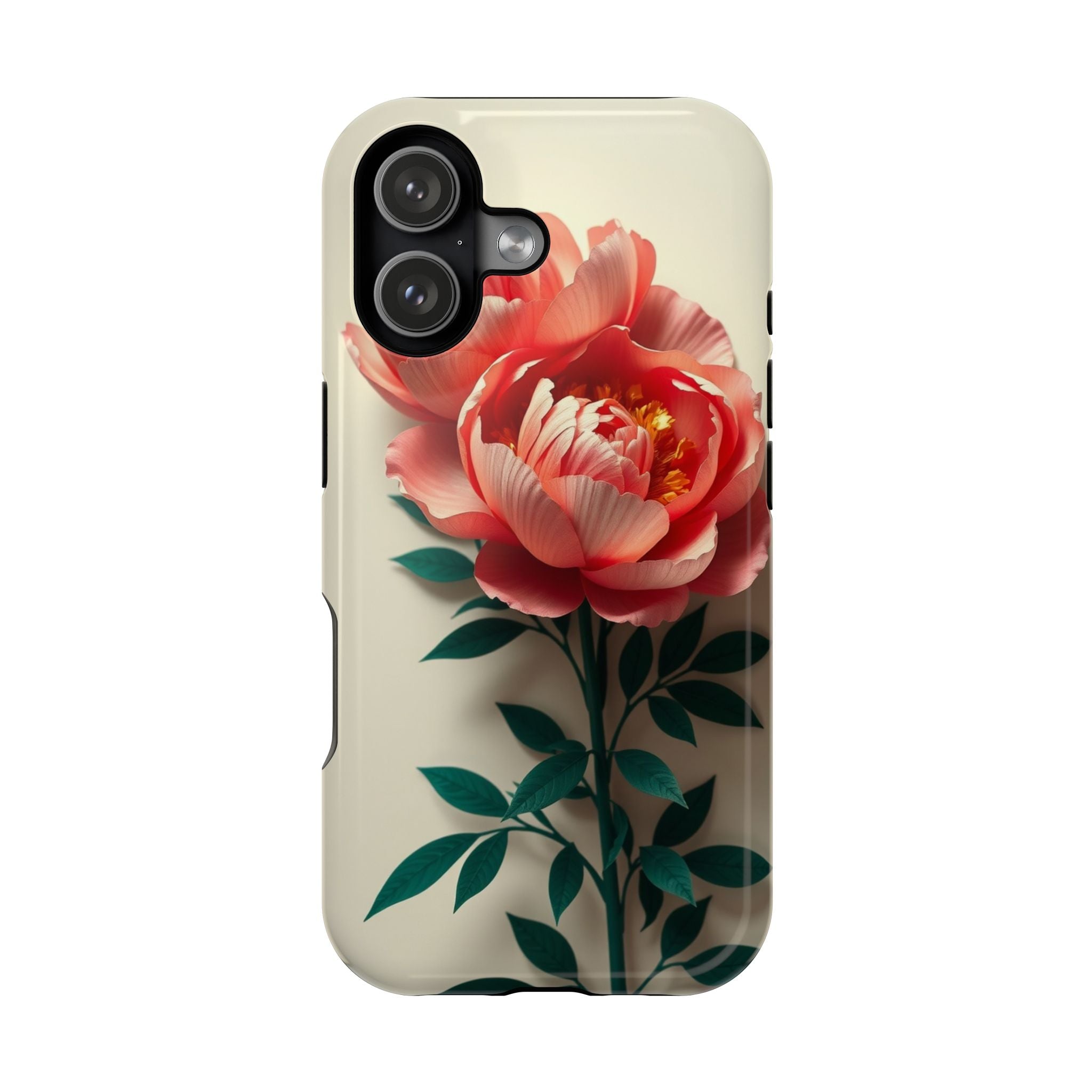 iPhone Emerald Green And Gold Peony Bouquet Slim iPhone Everyday · iPhone Case