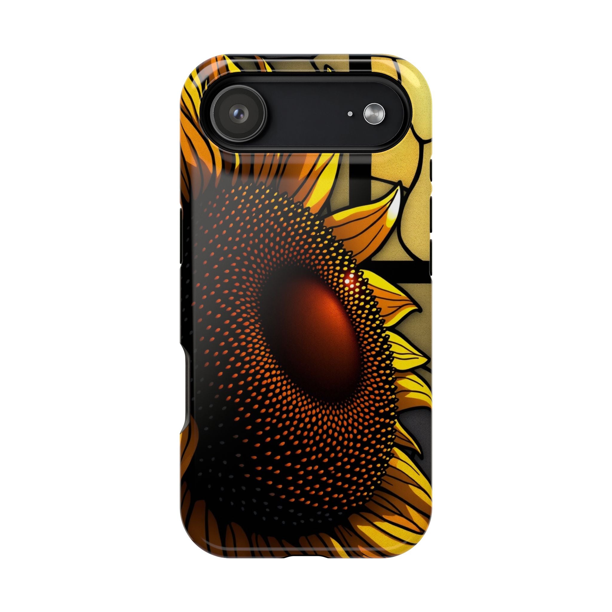 iPhone Sunflower Pop Stained Glass Bold Modern Everyday Snap Case · iPhone Case
