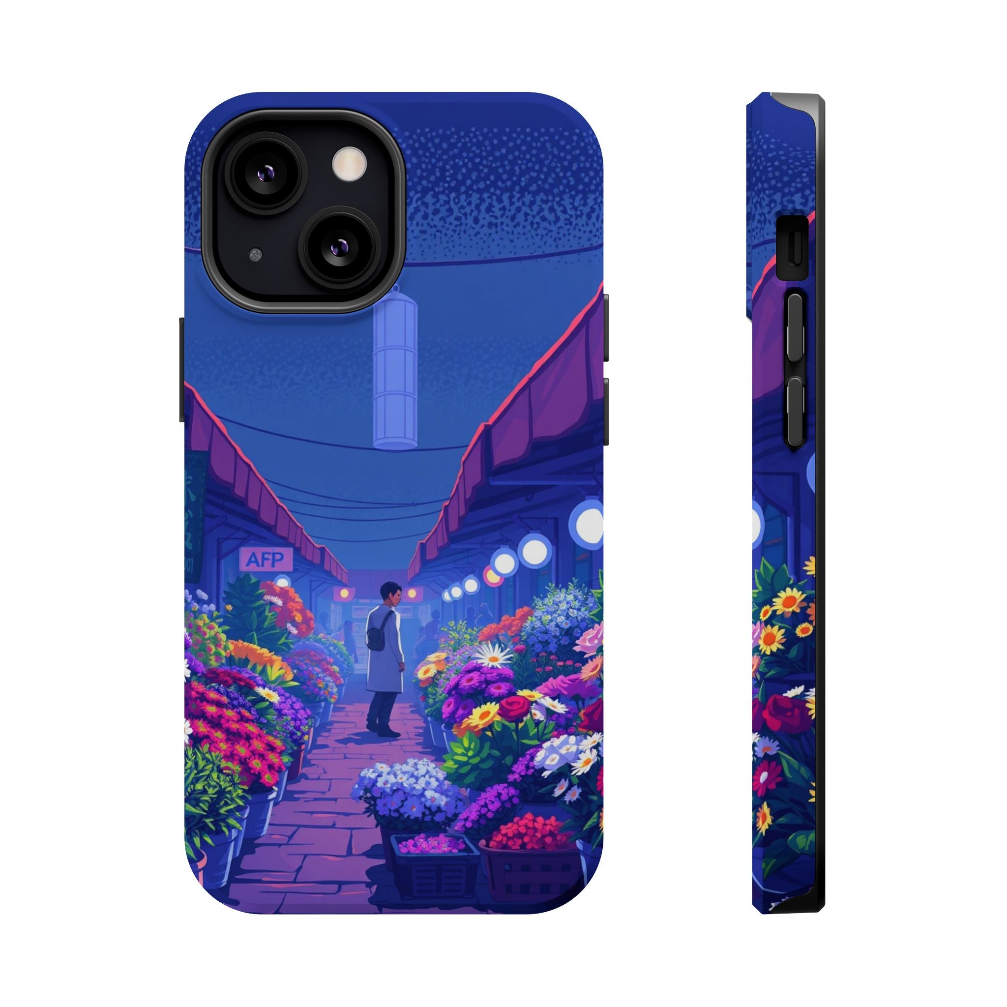 iPhone Flower Market Electric Art Bold Modern Everyday Snap Case · iPhone Case