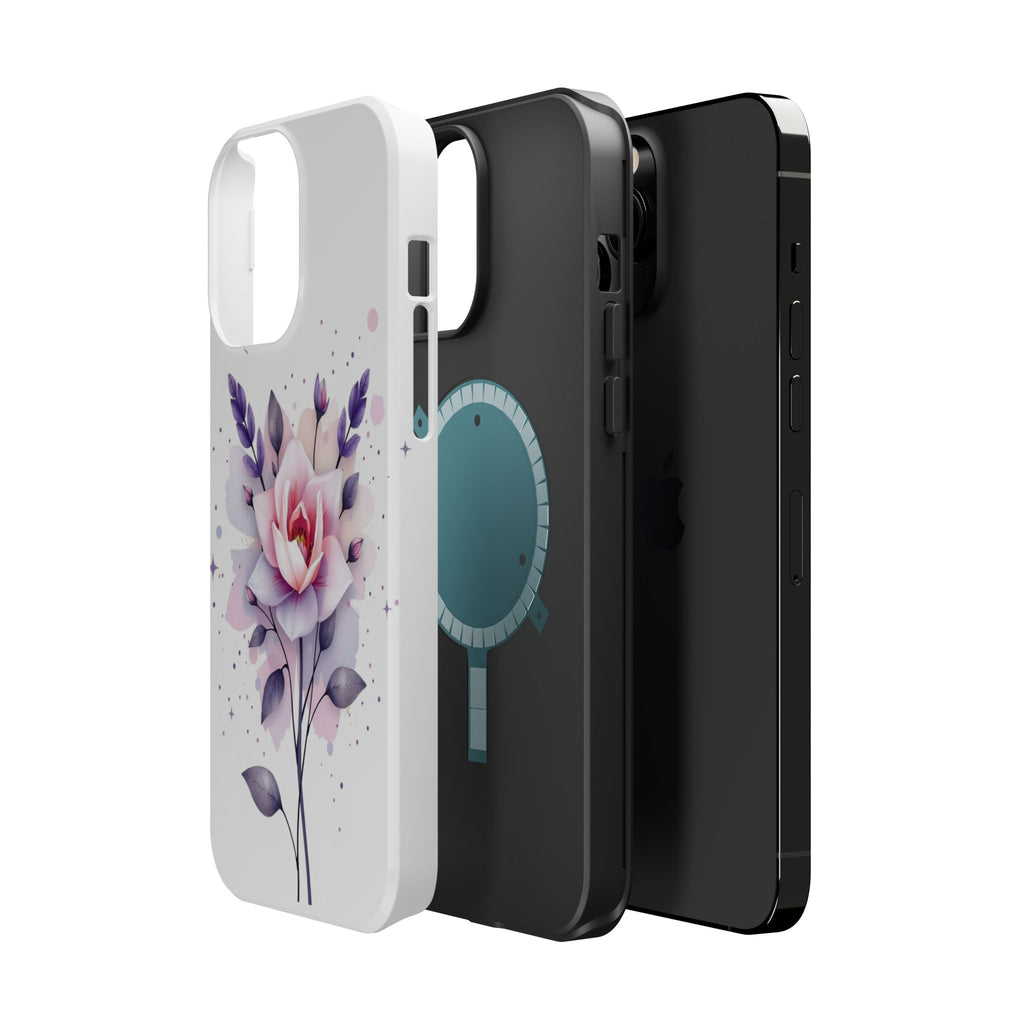 iPhone Lavender And Pearl Floral Watercolor Splash iPhone Artistic · iPhone Case