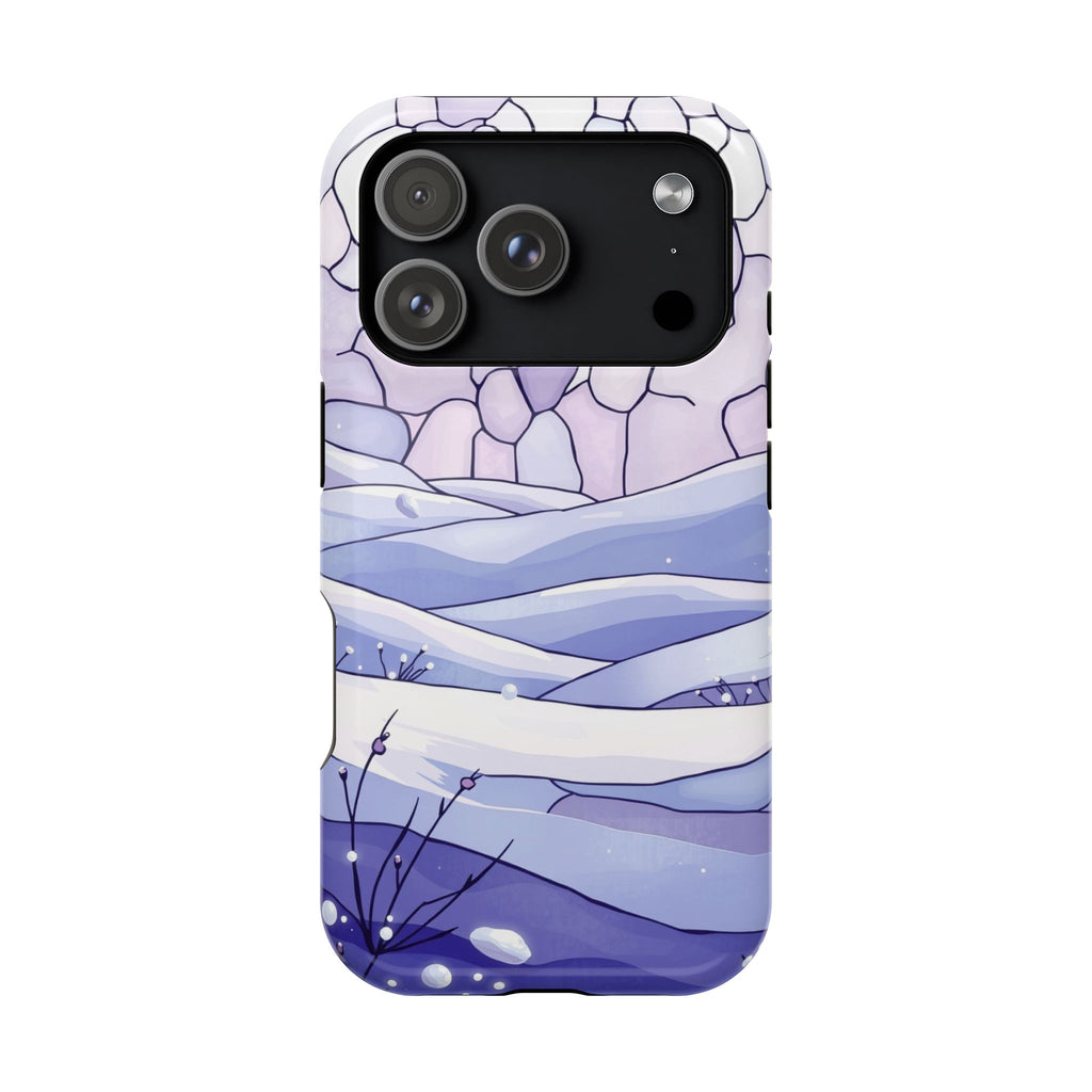 iPhone Snow Field Electric Art 11 Bold Modern Everyday Snap Case · iPhone Case