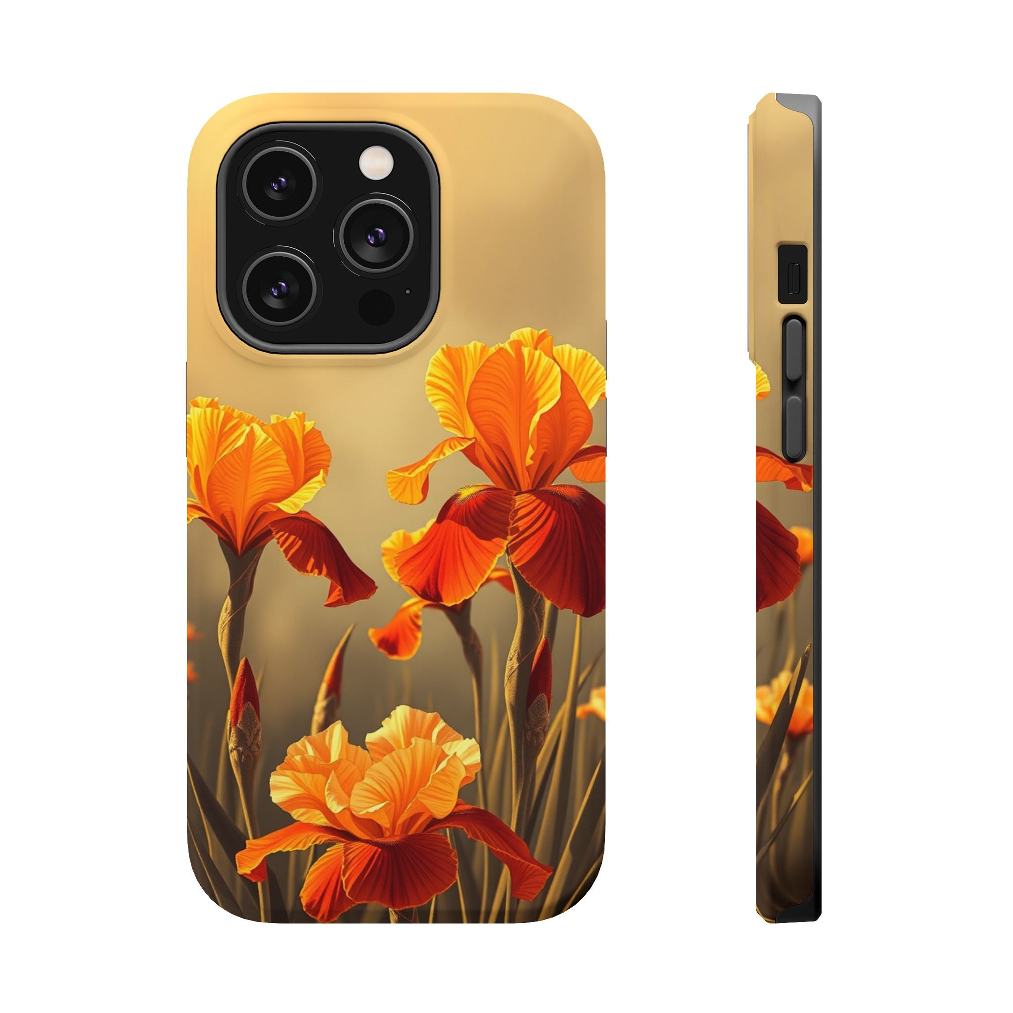 iPhone Iris Garden Gold Foil Luxury Slim Everyday Designer Case · iPhone Case