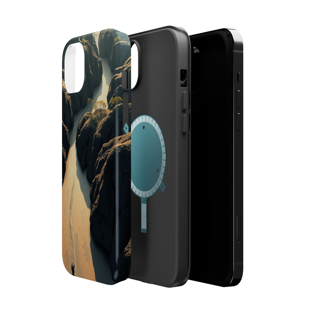 iPhone River Delta Aerial Bold Art Bold Modern Everyday Snap Case · iPhone Case