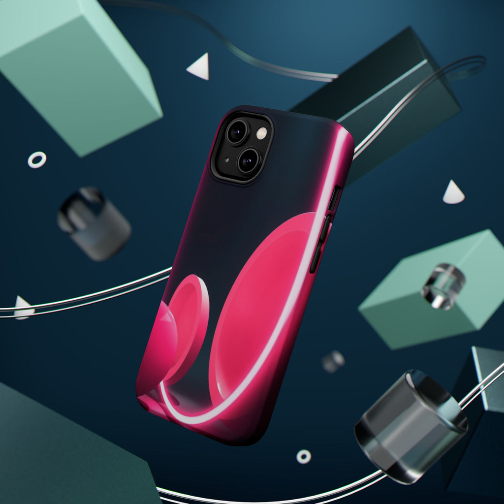 iPhone 1960s Mod Circles Neon Cyberpunk Slim Everyday Designer Case · iPhone Cas