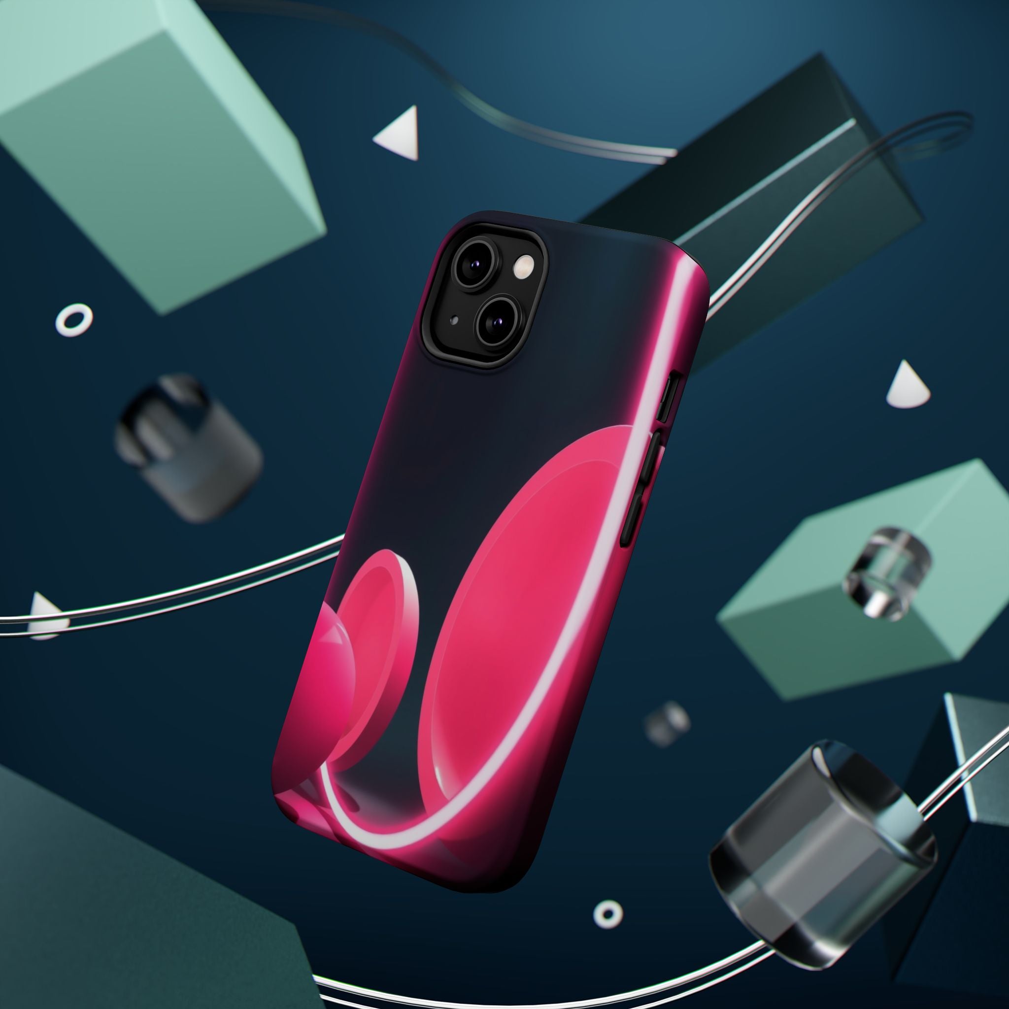 iPhone 1960s Mod Circles Neon Cyberpunk Slim Everyday Designer Case · iPhone Cas