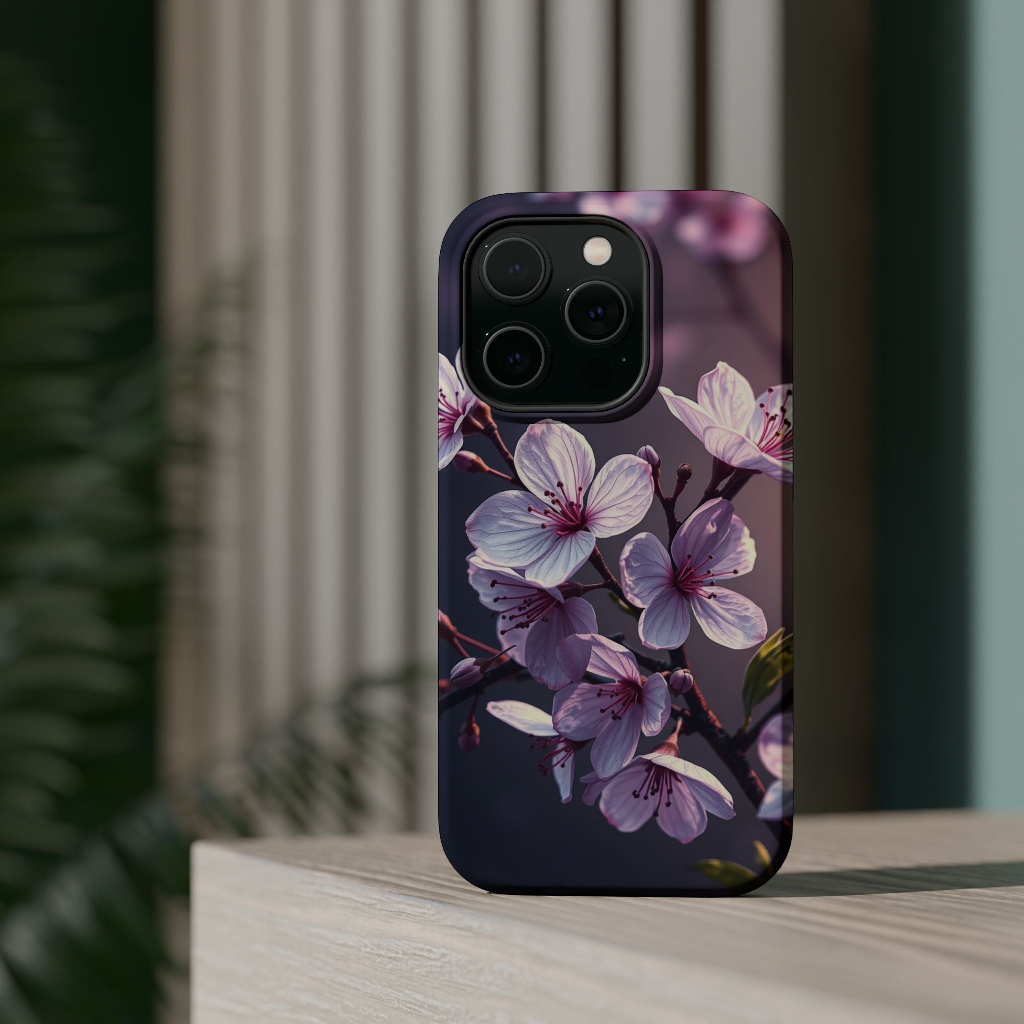 iPhone Cherry Blossom Enchanted Art Artistic Everyday Cas Slim Snap Case · iPhon