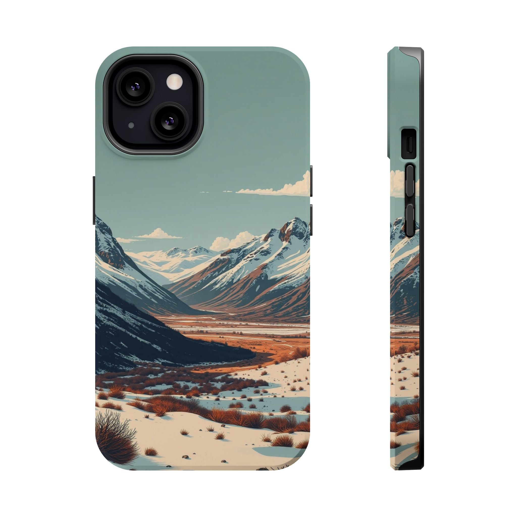 iPhone Serene Tundra Expanse Design Slim Everyday Designer Case · iPhone Case