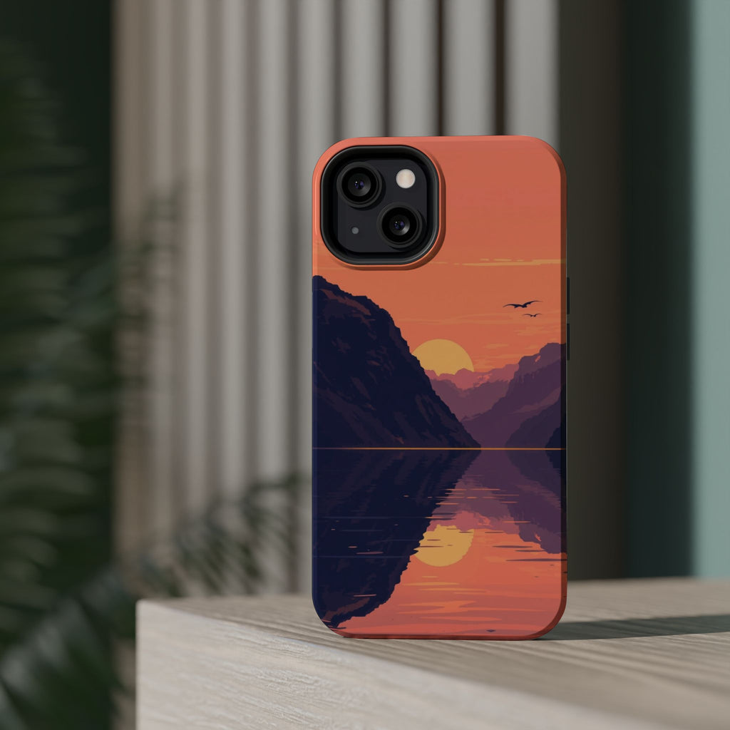 iPhone Radiant Fjord Reflection Design Slim Everyday Designer Case · iPhone Case