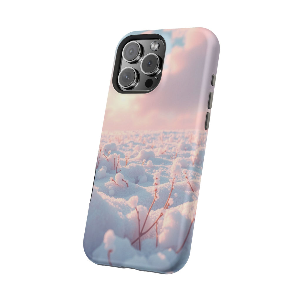 iPhone Snow Field Enchanted Art 13 Bold Modern Everyday Snap Case · iPhone Case