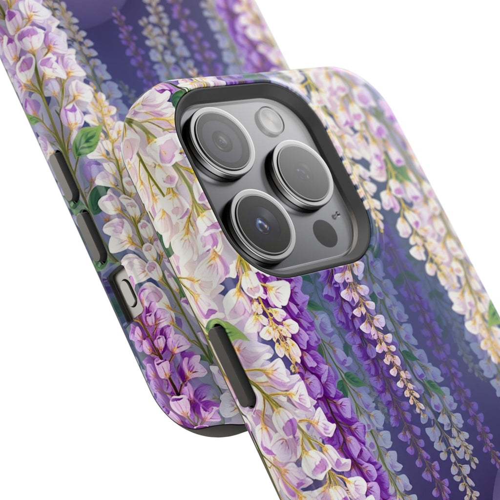 iPhone Mint And Blush Wisteria Cascade Slim Everyday Designer Case · iPhone Case
