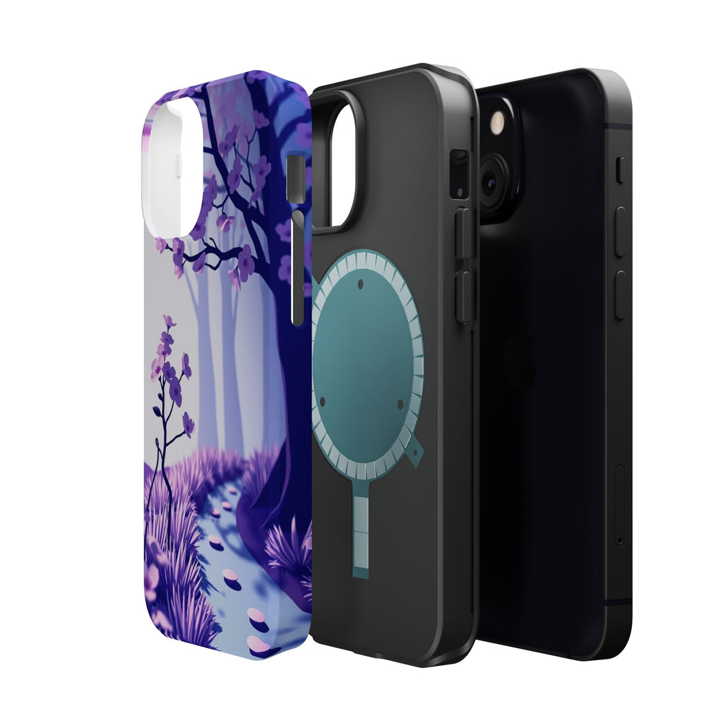 iPhone Blossom Trail Paper Cut Art Bold Modern Everyday Snap Case · iPhone Case