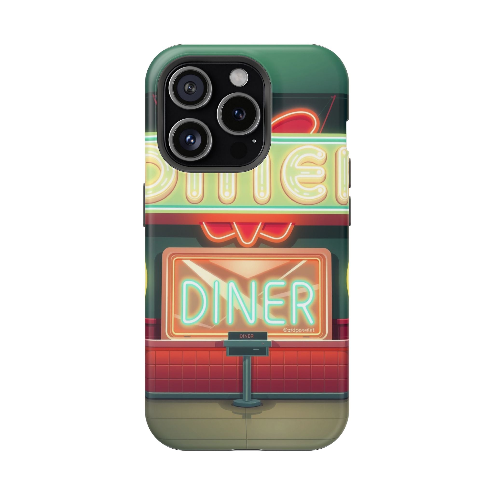 iPhone Neon Diner Sign Mystic Art Bold Modern Everyday Snap Case · iPhone Case