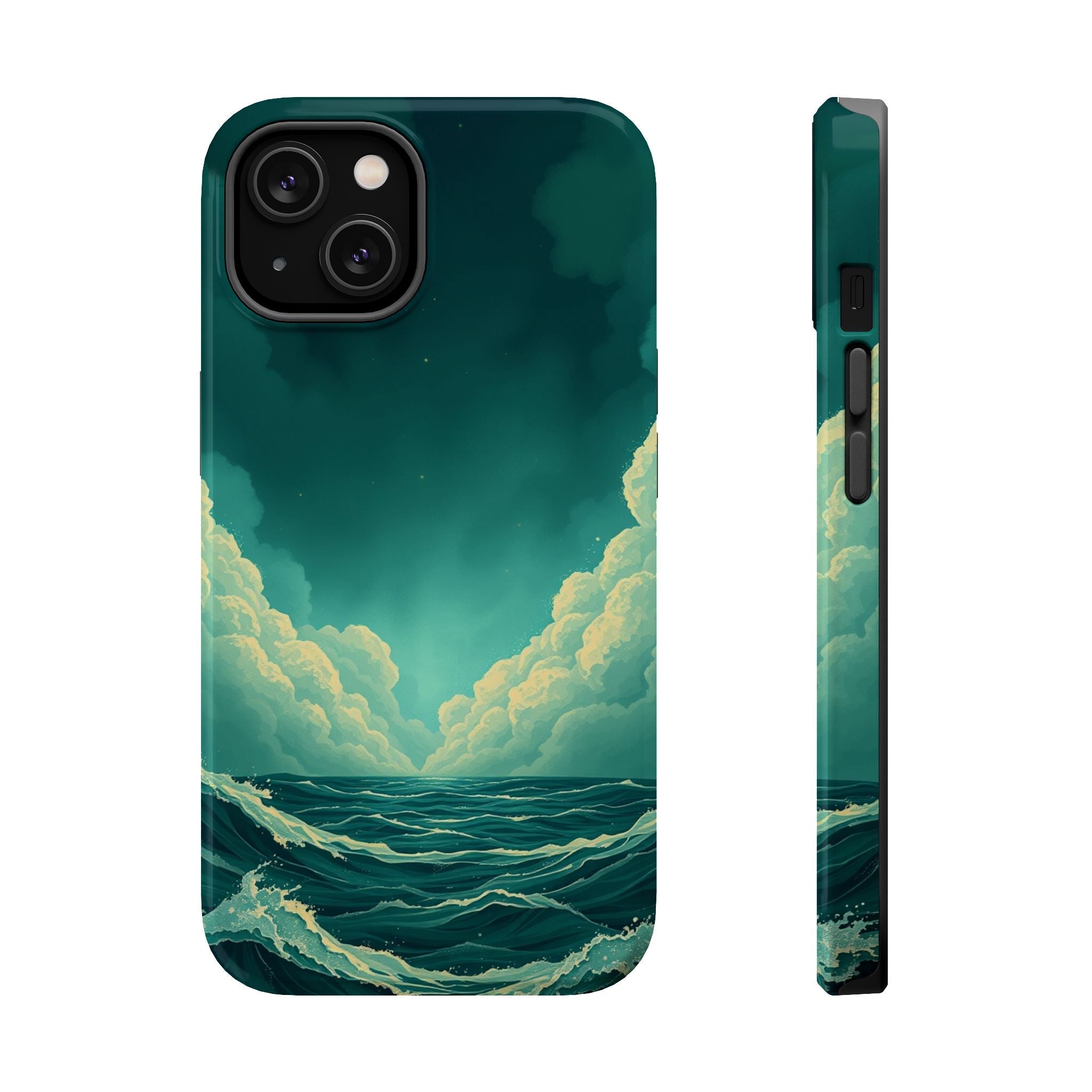 iPhone Storm at Sea Electric Art 17 Slim Everyday Designer Case · iPhone Case
