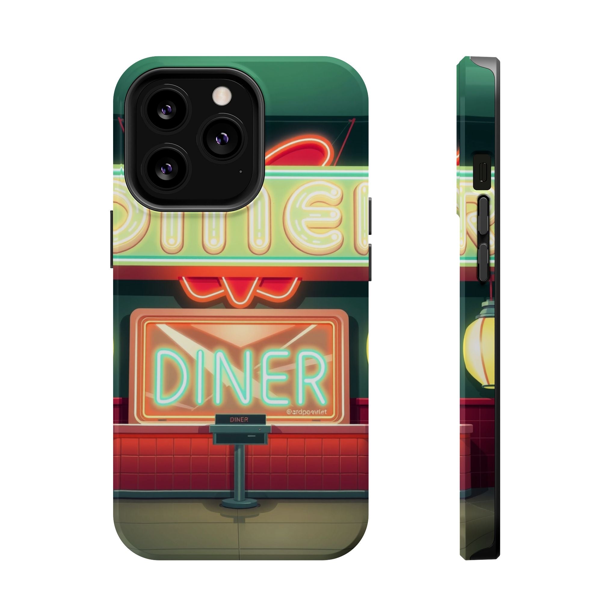 iPhone Neon Diner Sign Mystic Art Bold Modern Everyday Snap Case · iPhone Case