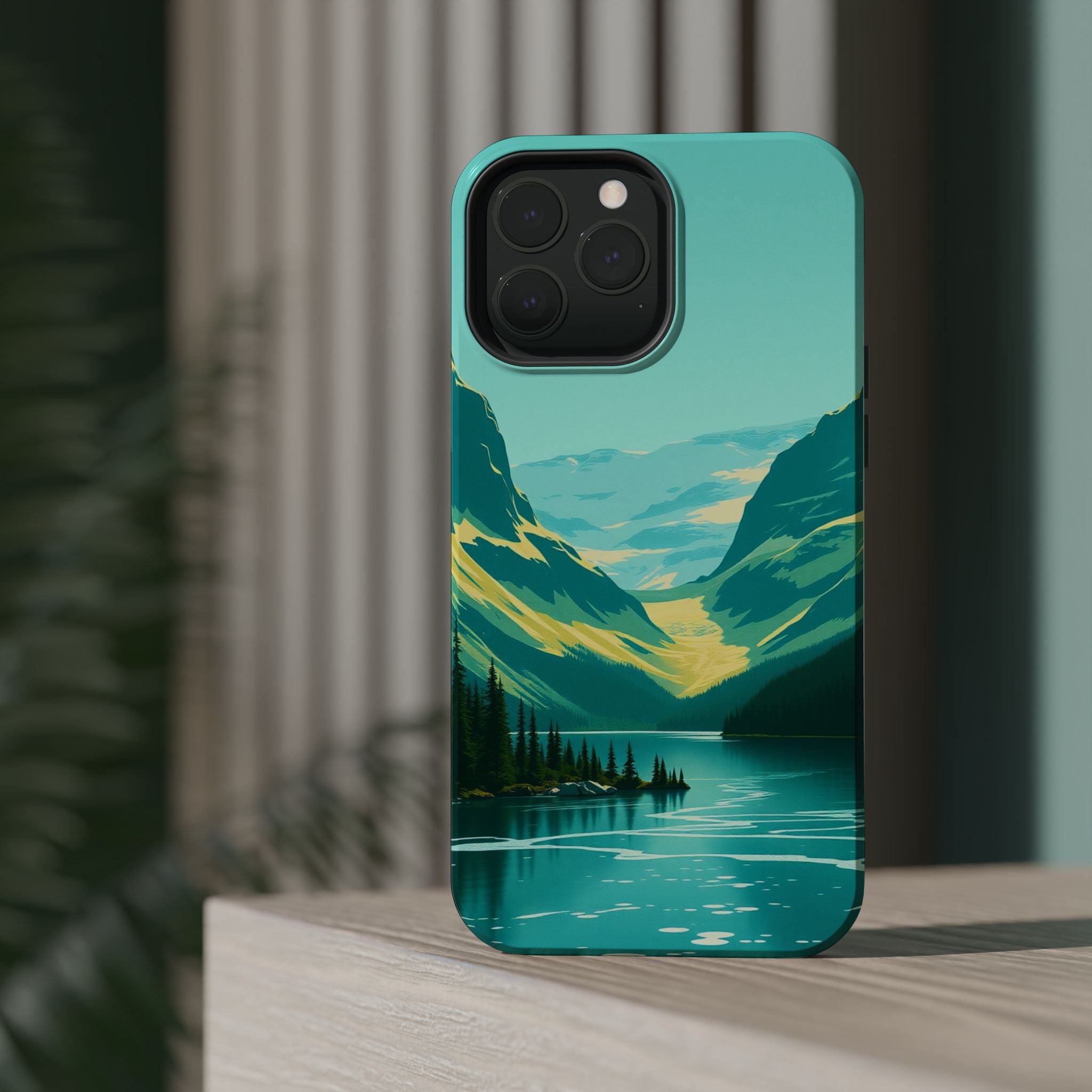 iPhone Radiant Glacier Lake Design Bold Modern Everyday Snap Case · iPhone Case