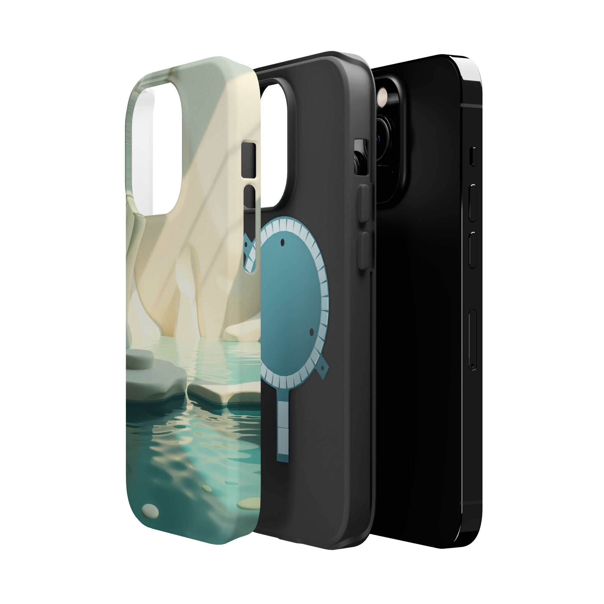 iPhone Tidal Pool 3D Digital Slim Everyday Designer Case · iPhone Case