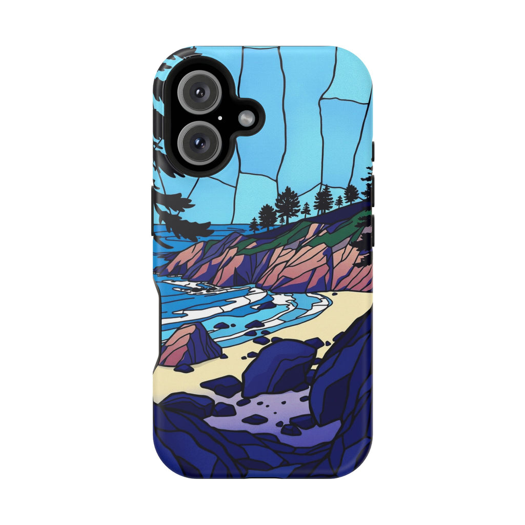 iPhone Indigo And Violet Pebble Beach Slim Everyday iPhone 11 Designer · iPhone