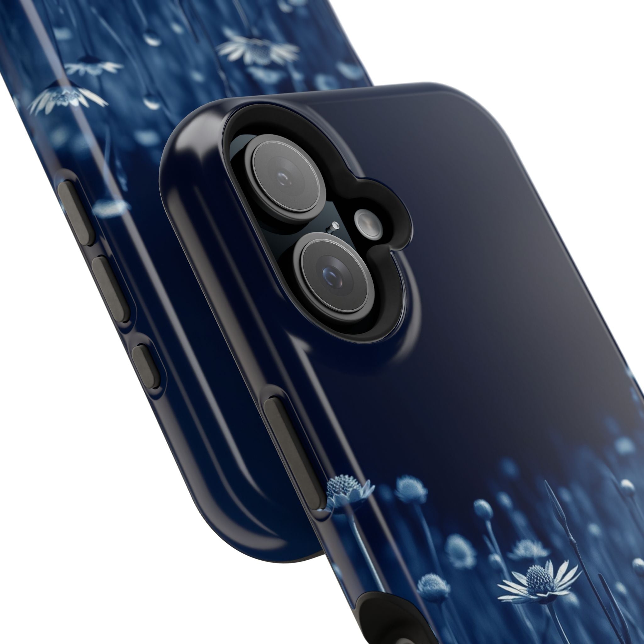 iPhone Midnight Blue And Silver Wildflower Field Clean iPhone Minimal · iPhone C