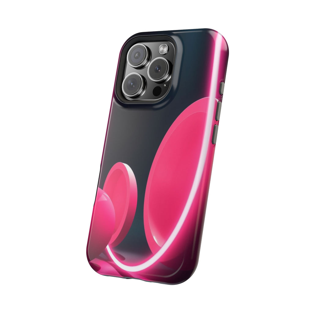 iPhone 1960s Mod Circles Neon Cyberpunk Slim Everyday Designer Case · iPhone Cas