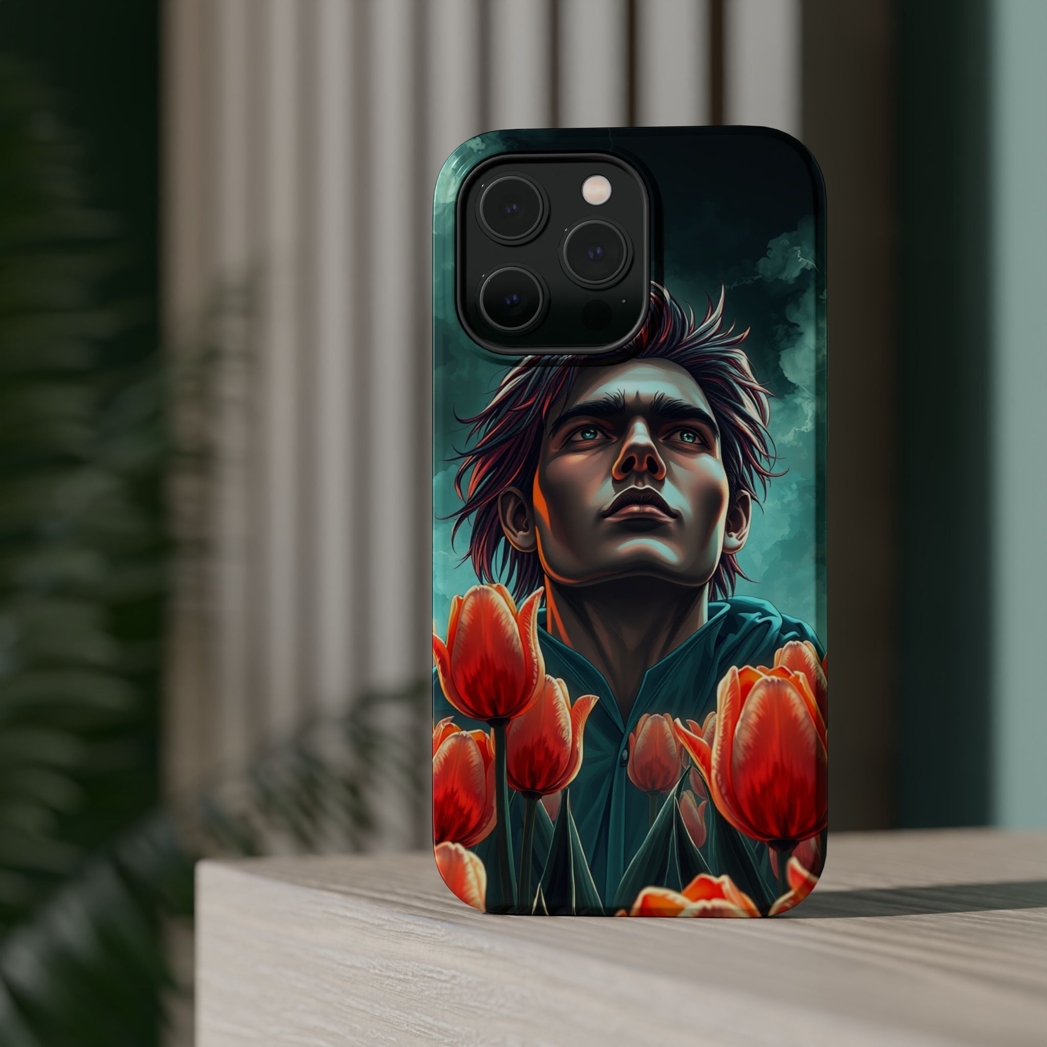 iPhone Tulip Row Electric Art Slim Everyday Designer Case · iPhone Case