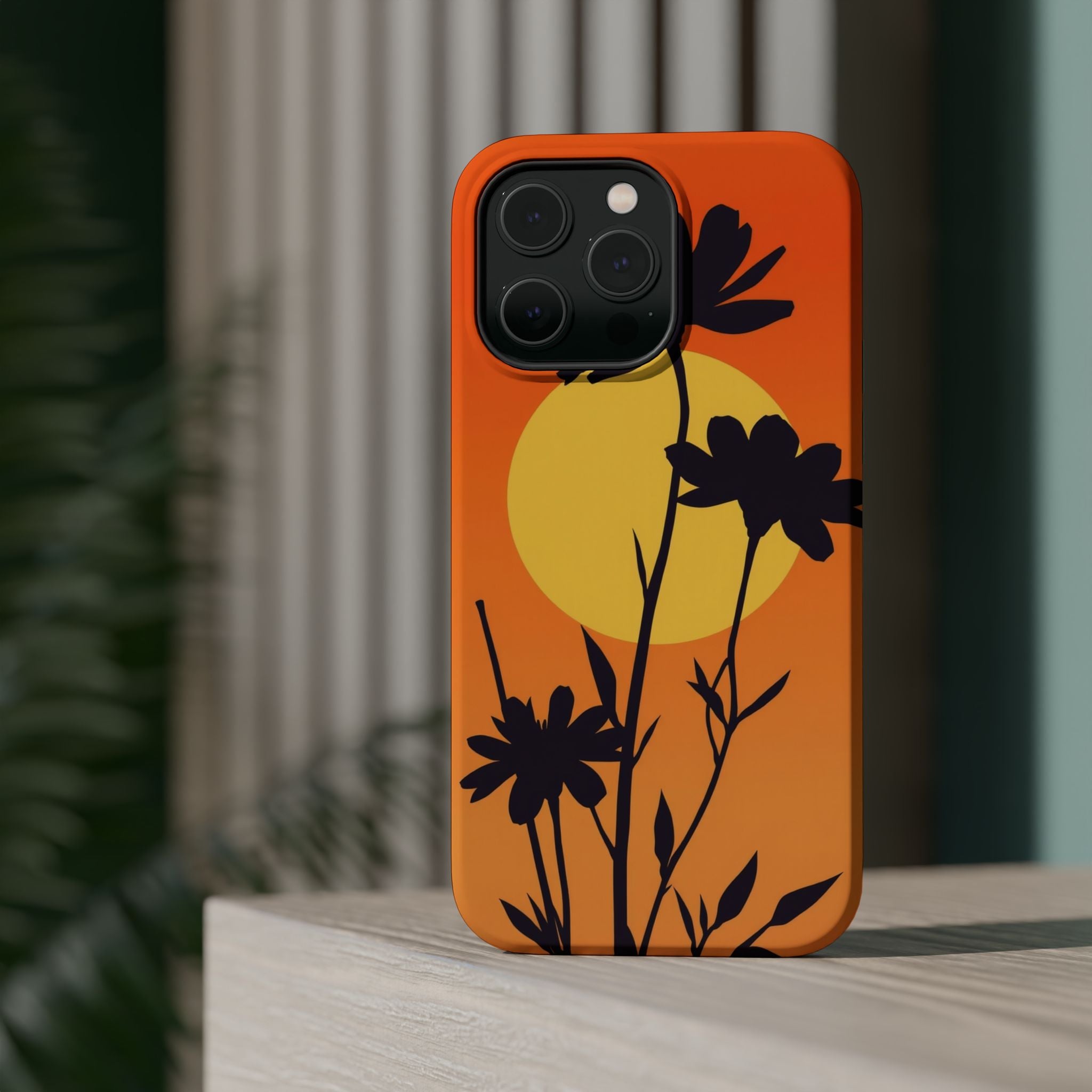 iPhone Vibrant Floral Silhouette Design Slim Everyday iPhone Designer · iPhone C