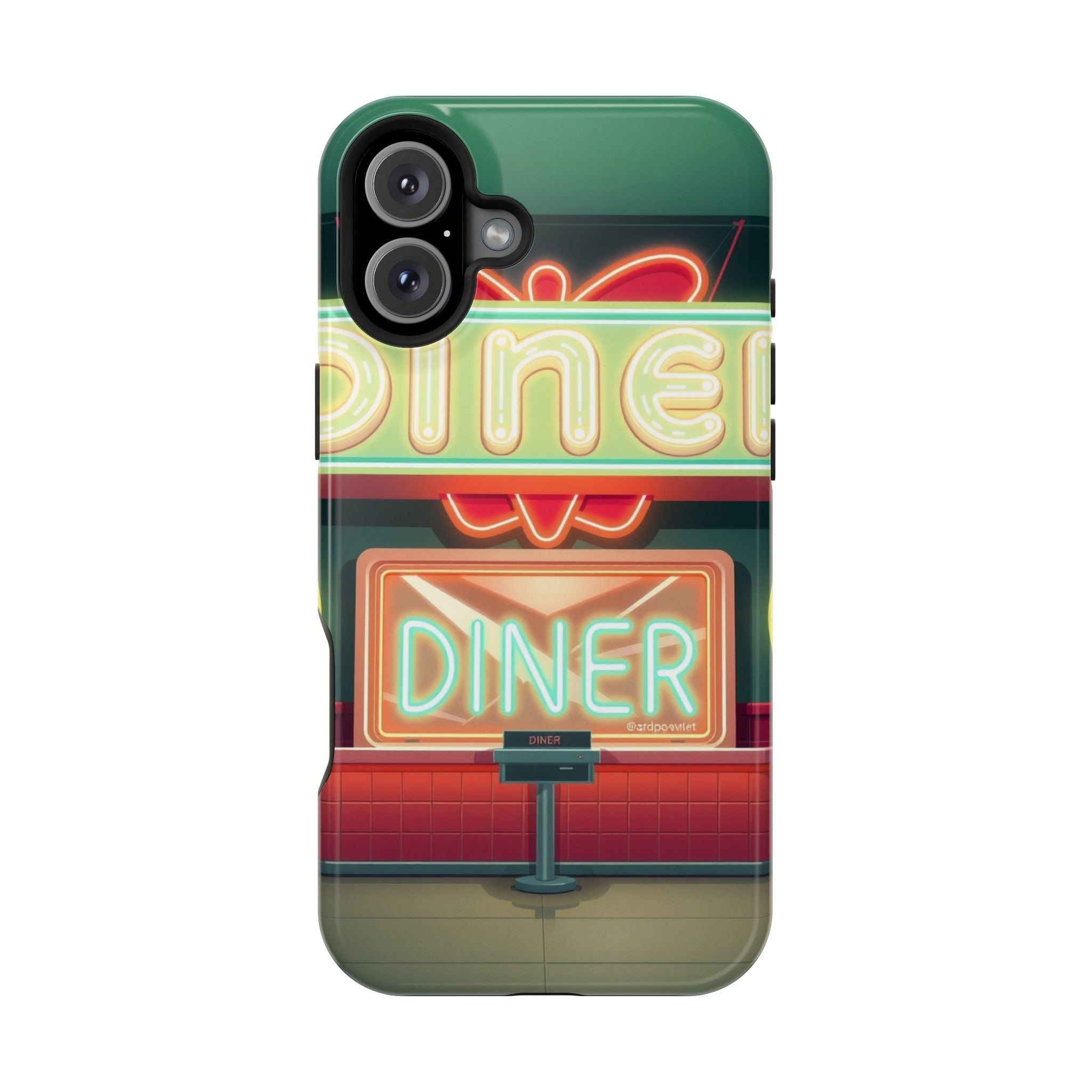 iPhone Neon Diner Sign Mystic Art Bold Modern Everyday Snap Case · iPhone Case