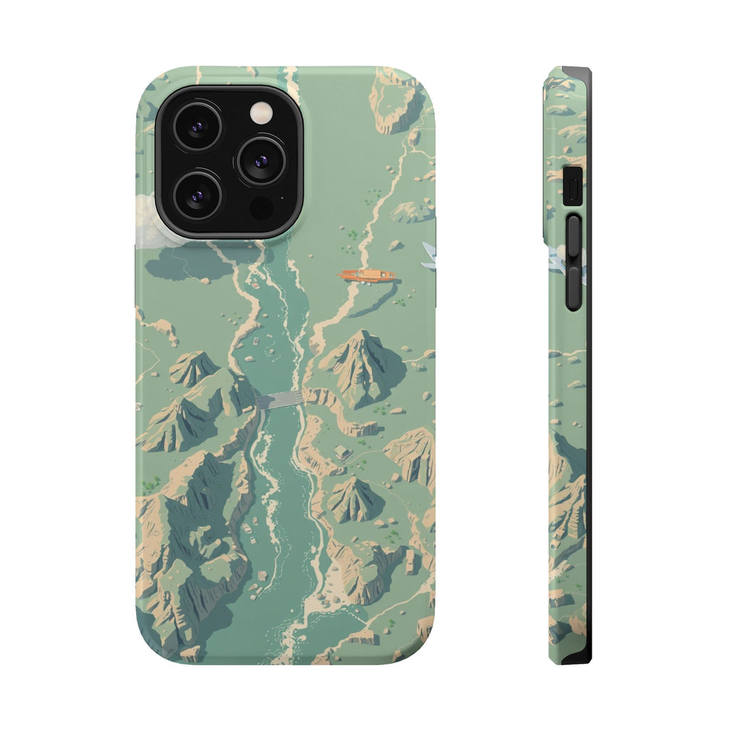 iPhone River Delta Aerial Pixel Art -Bit Slim Everyday iPhone Designer · iPhone