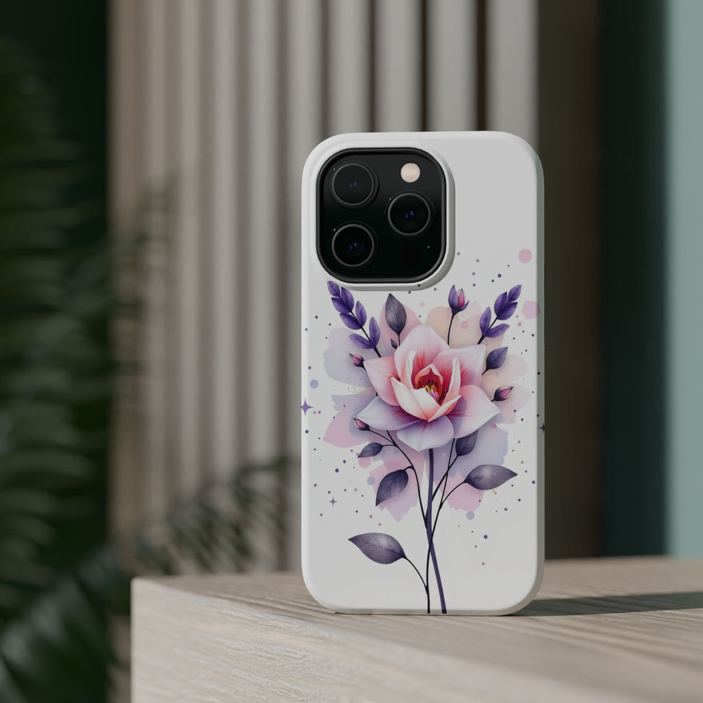 iPhone Lavender And Pearl Floral Watercolor Splash iPhone Artistic · iPhone Case