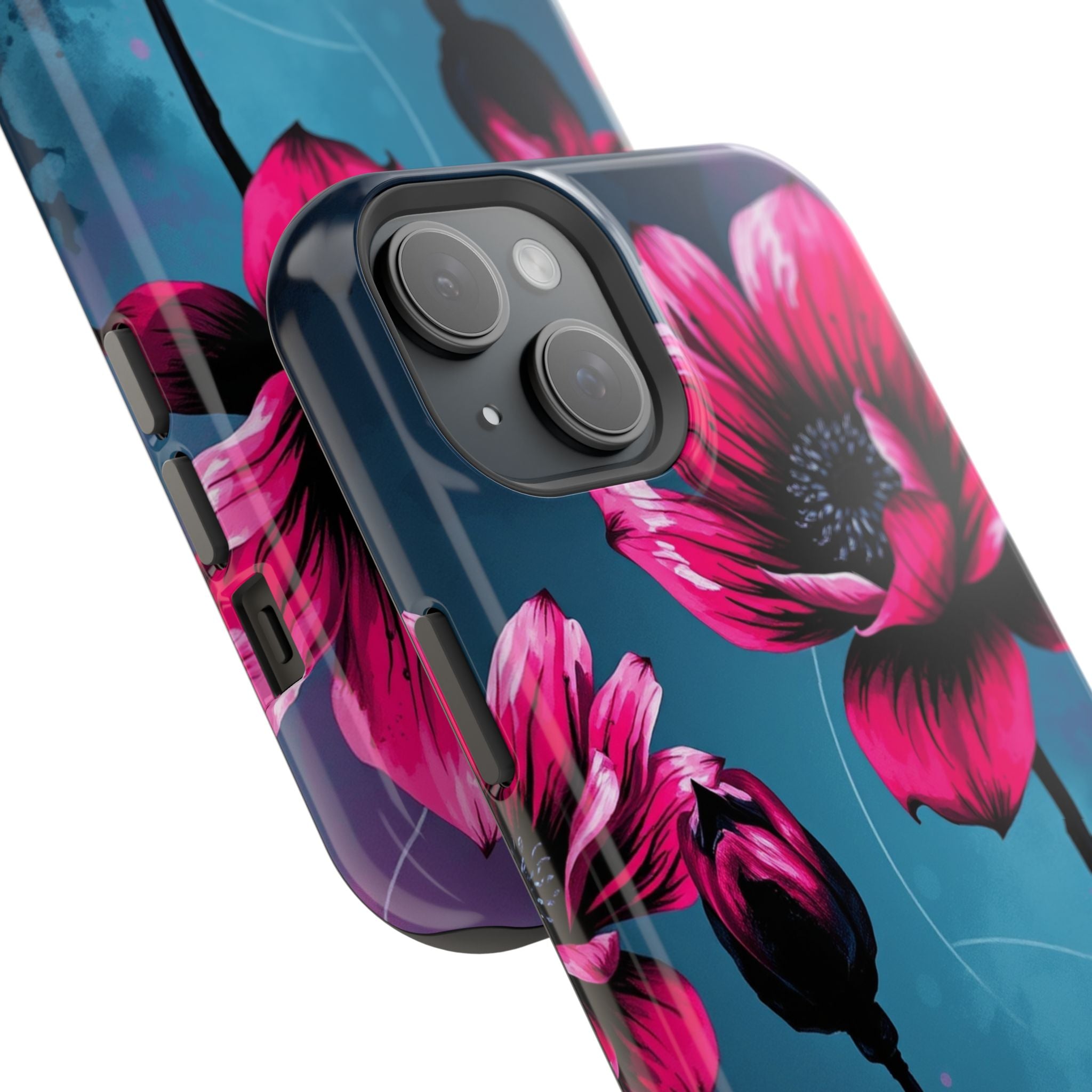iPhone Floral Ink Wash Bold Art Slim Everyday Designer Case · iPhone Case