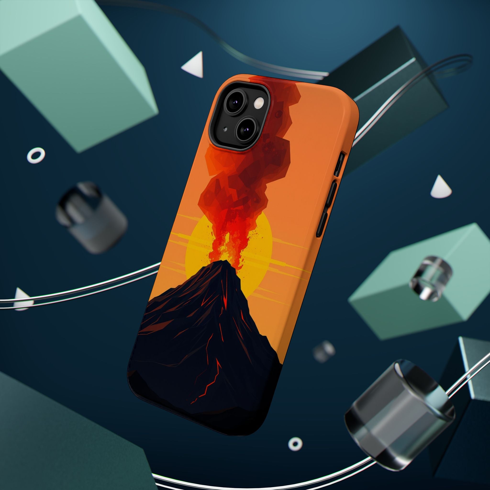 iPhone Vibrant Volcanic Eruption Design Slim Everyday iPhone Designer · iPhone C