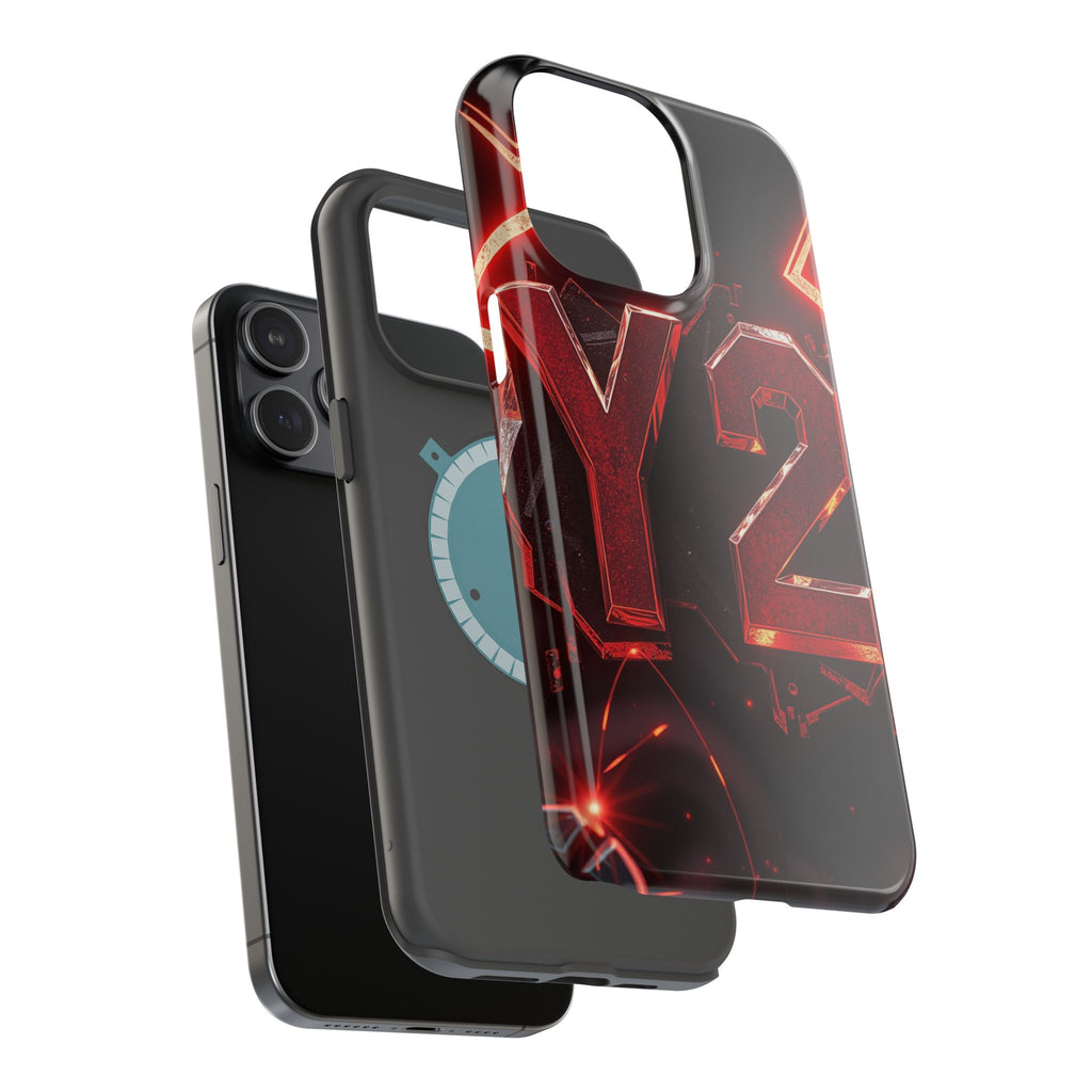 iPhone Y2K Holographic Bold Art Slim Everyday Designer Case · iPhone Case