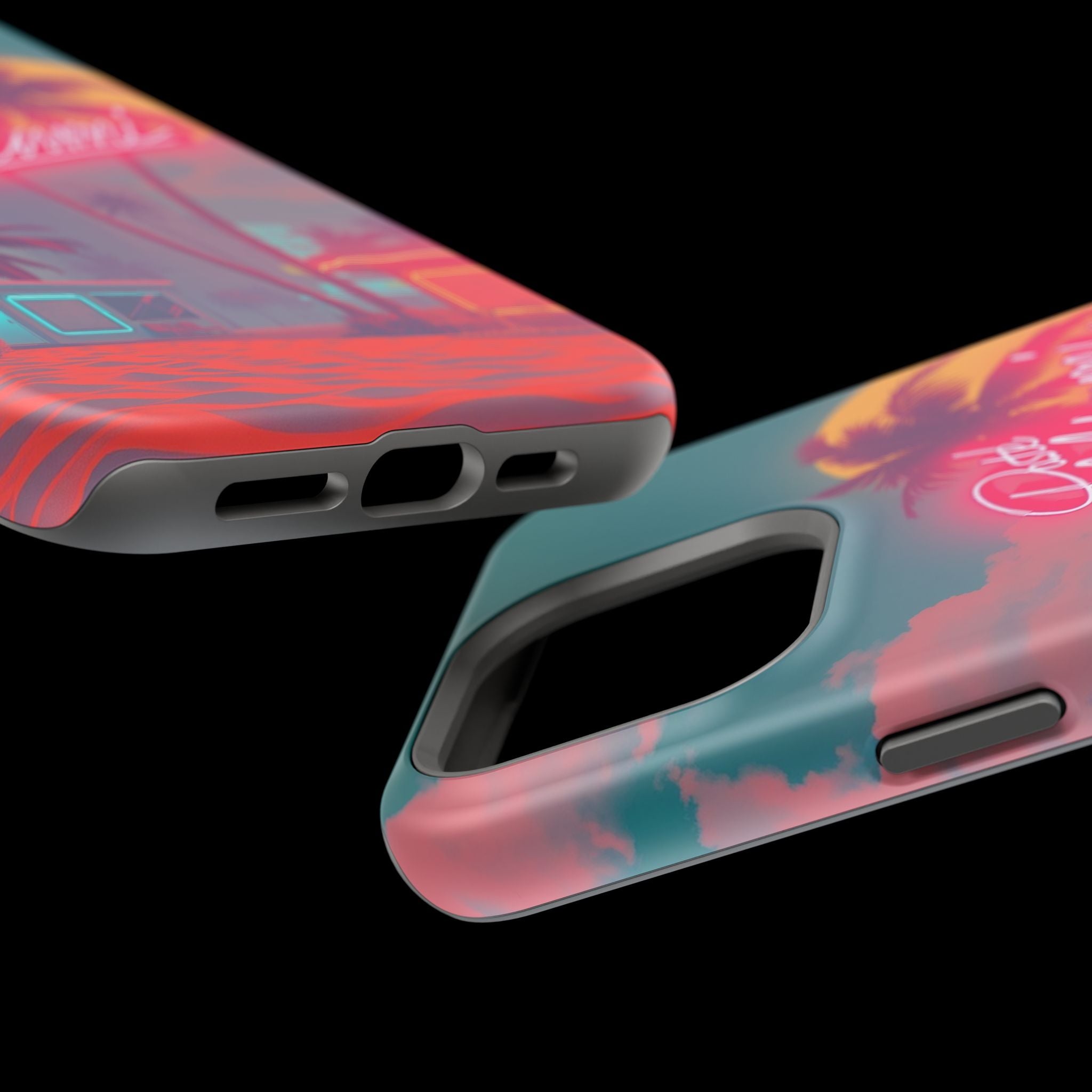 iPhone 1980s Pastel Miami Enchanted Art Slim Everyday Designer Case · iPhone Cas