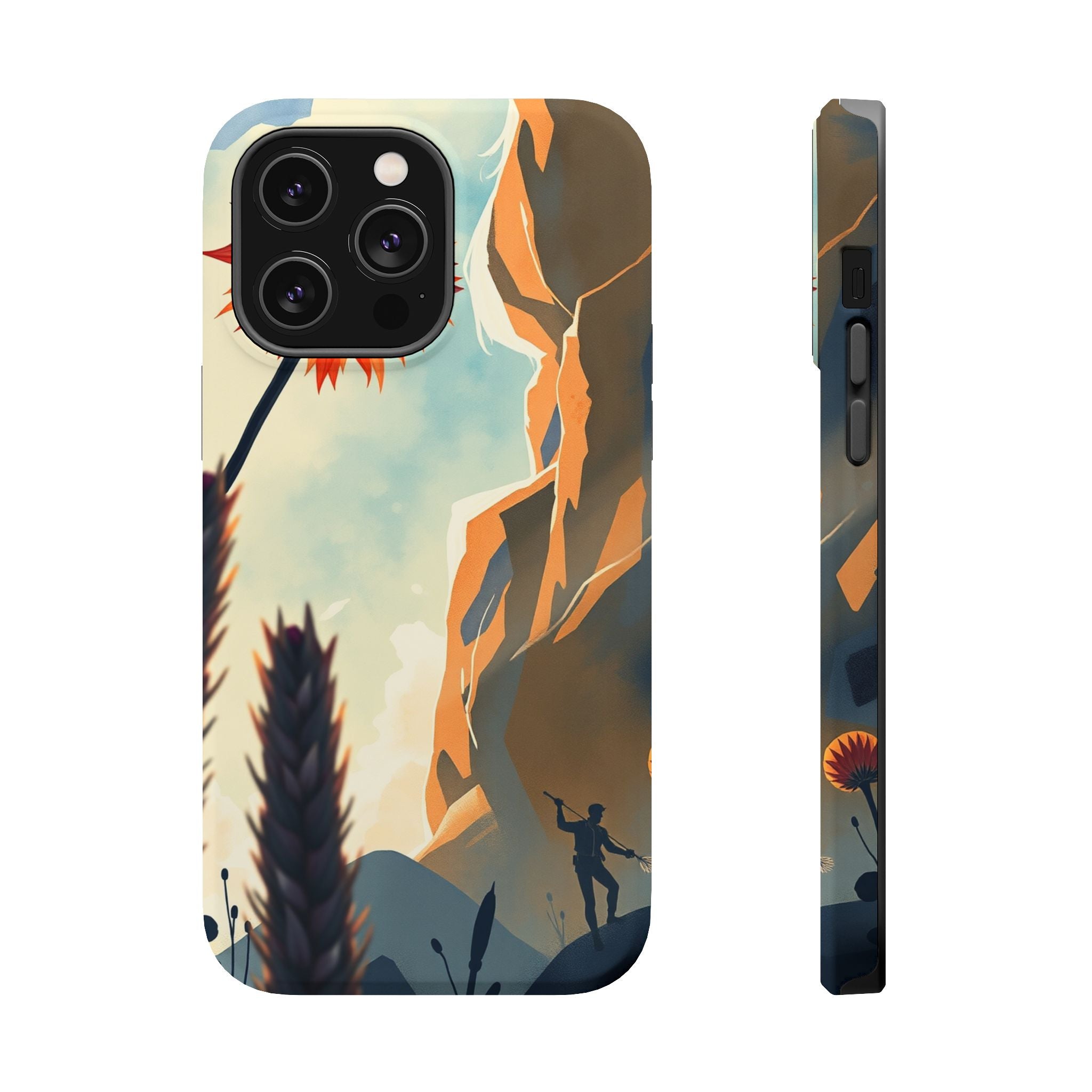 iPhone Bud Burst Vibrant Watercolor Artistic Everyday Cas Slim Snap Case · iPhon