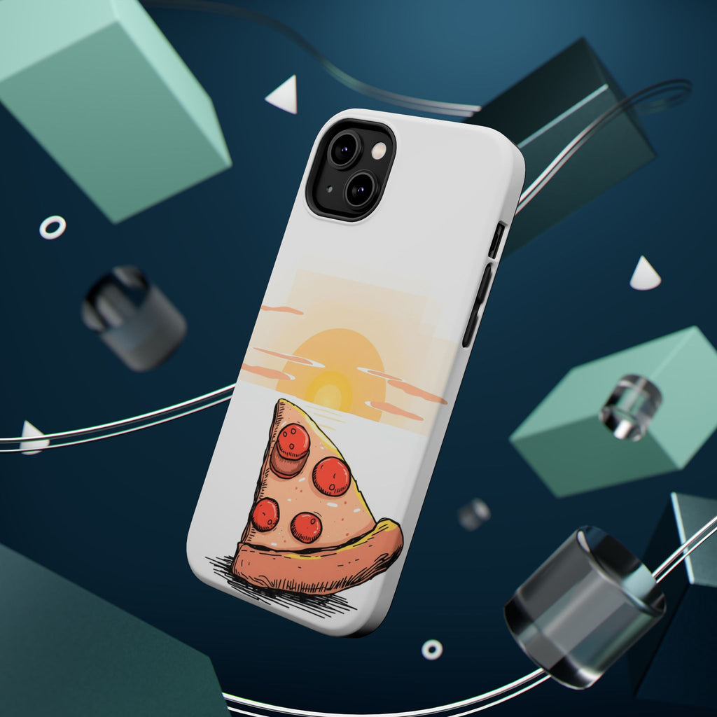 iPhone Earthy Pizza Slice Sunset Design Slim Everyday Designer Case · iPhone Cas