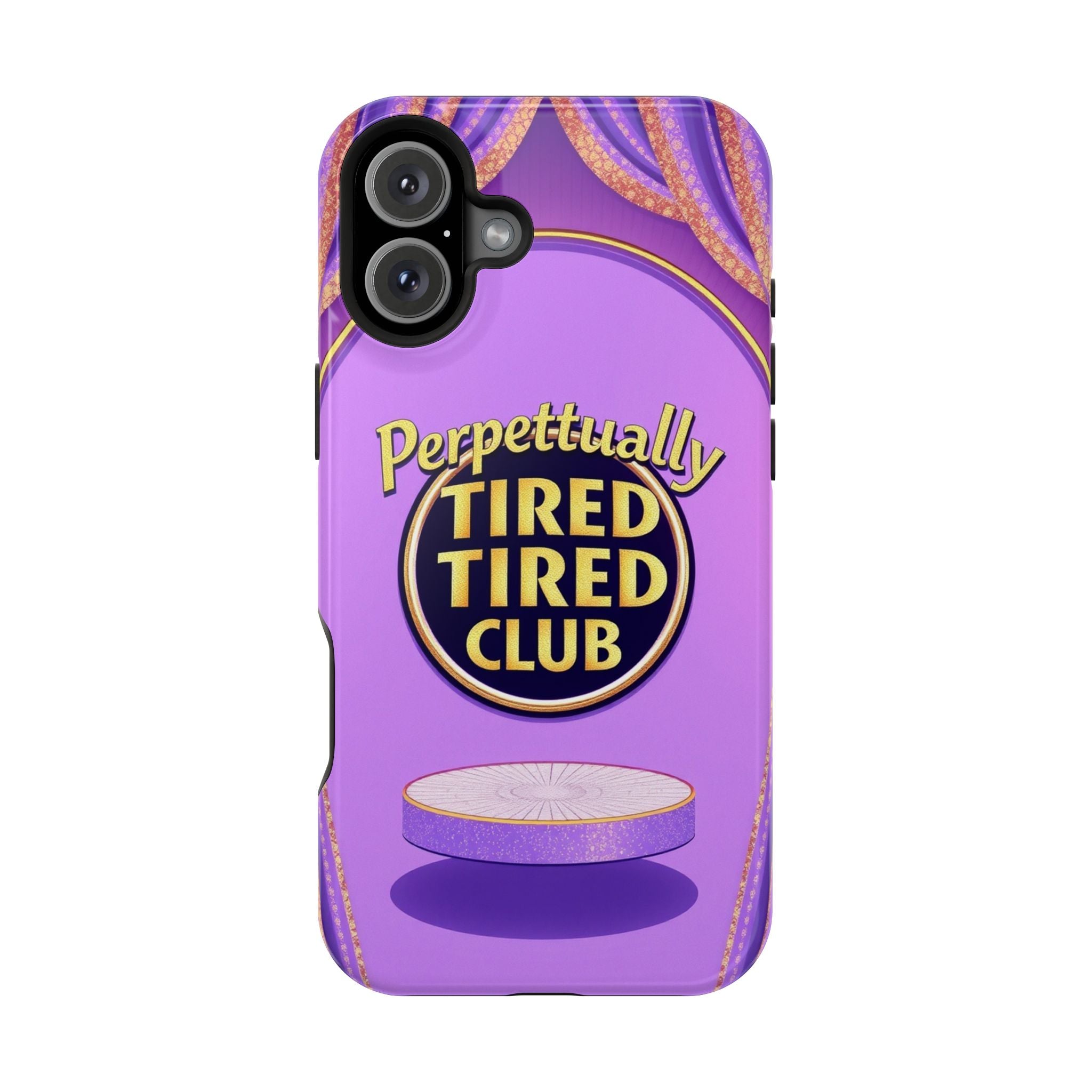 iPhone Perpetually Tired Club Bold Art Slim Everyday Designer Case · iPhone Case