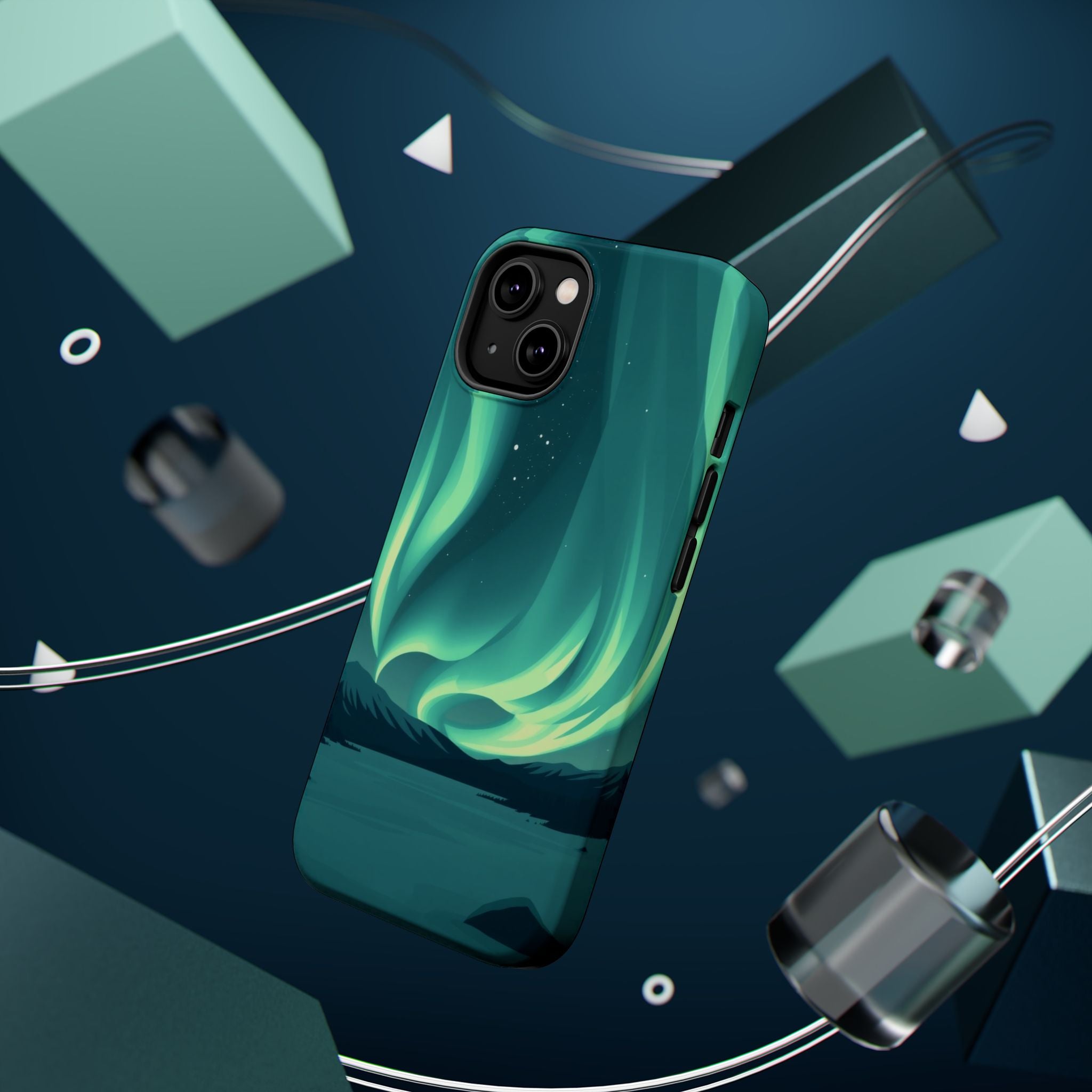 iPhone Northern Lights Abstract Geometric Slim iPhone Everyday Designer · iPhone