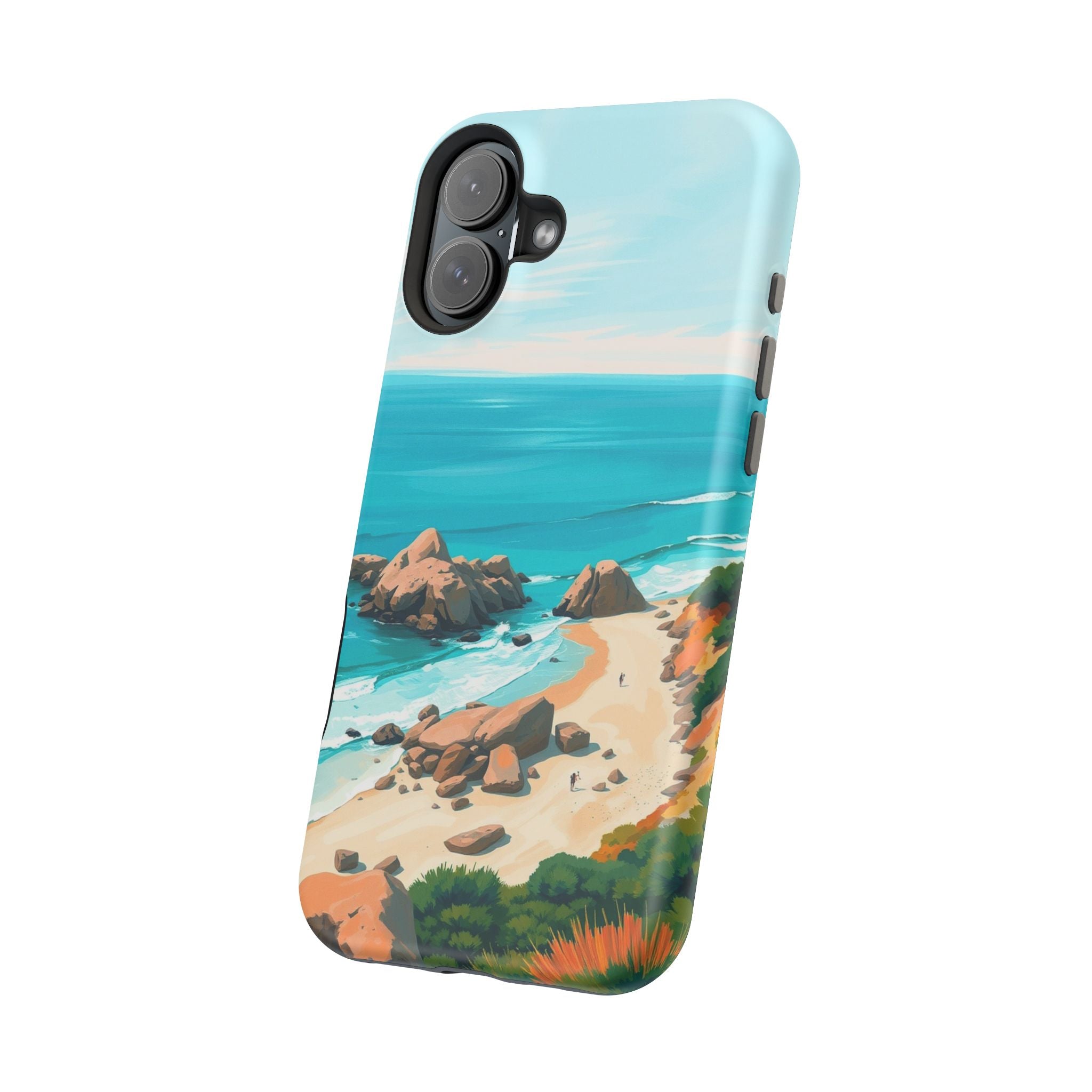 iPhone Pebble Beach Cinematic Art Bold Modern Everyday Snap Case · iPhone Case