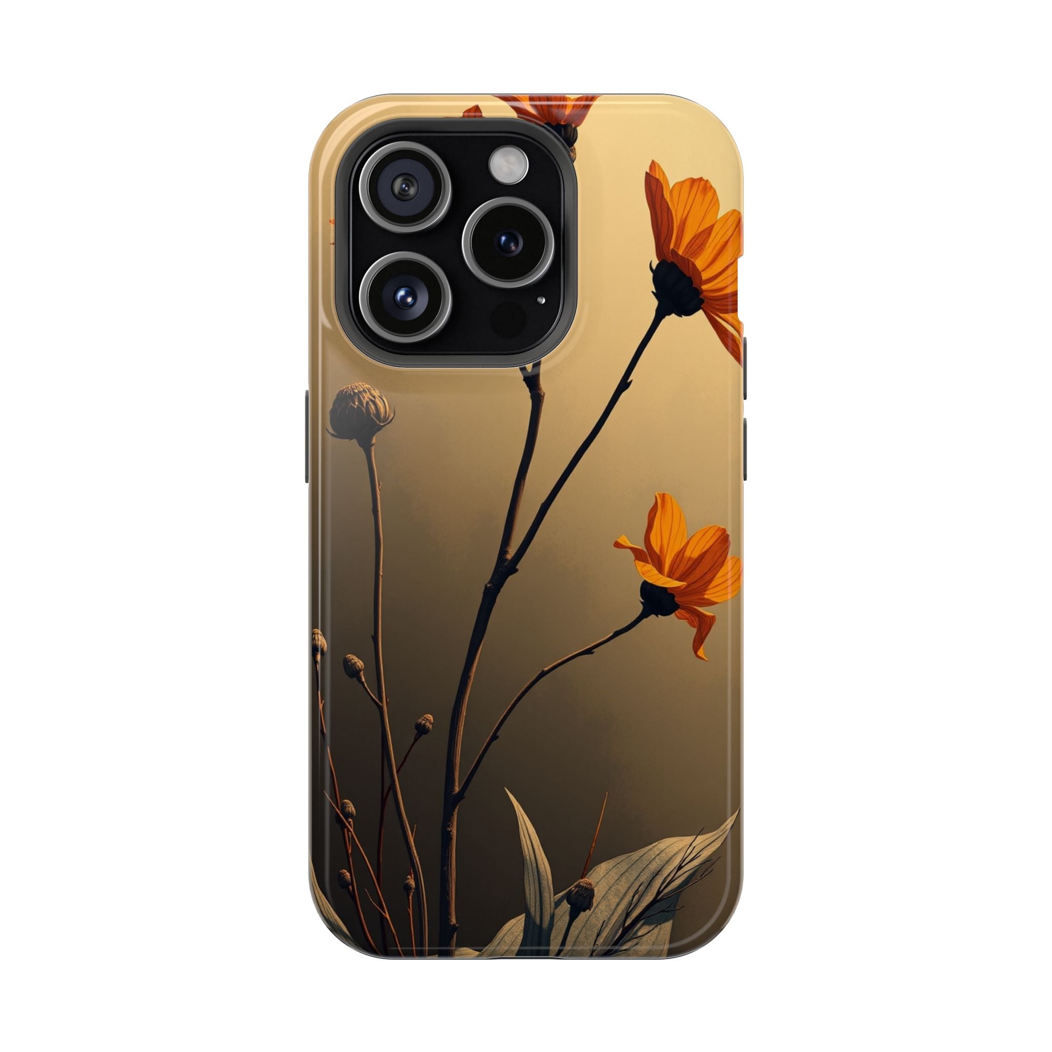 iPhone Burnt Orange And Sand Botanical Illustration Gal Slim Snap Case · iPhone