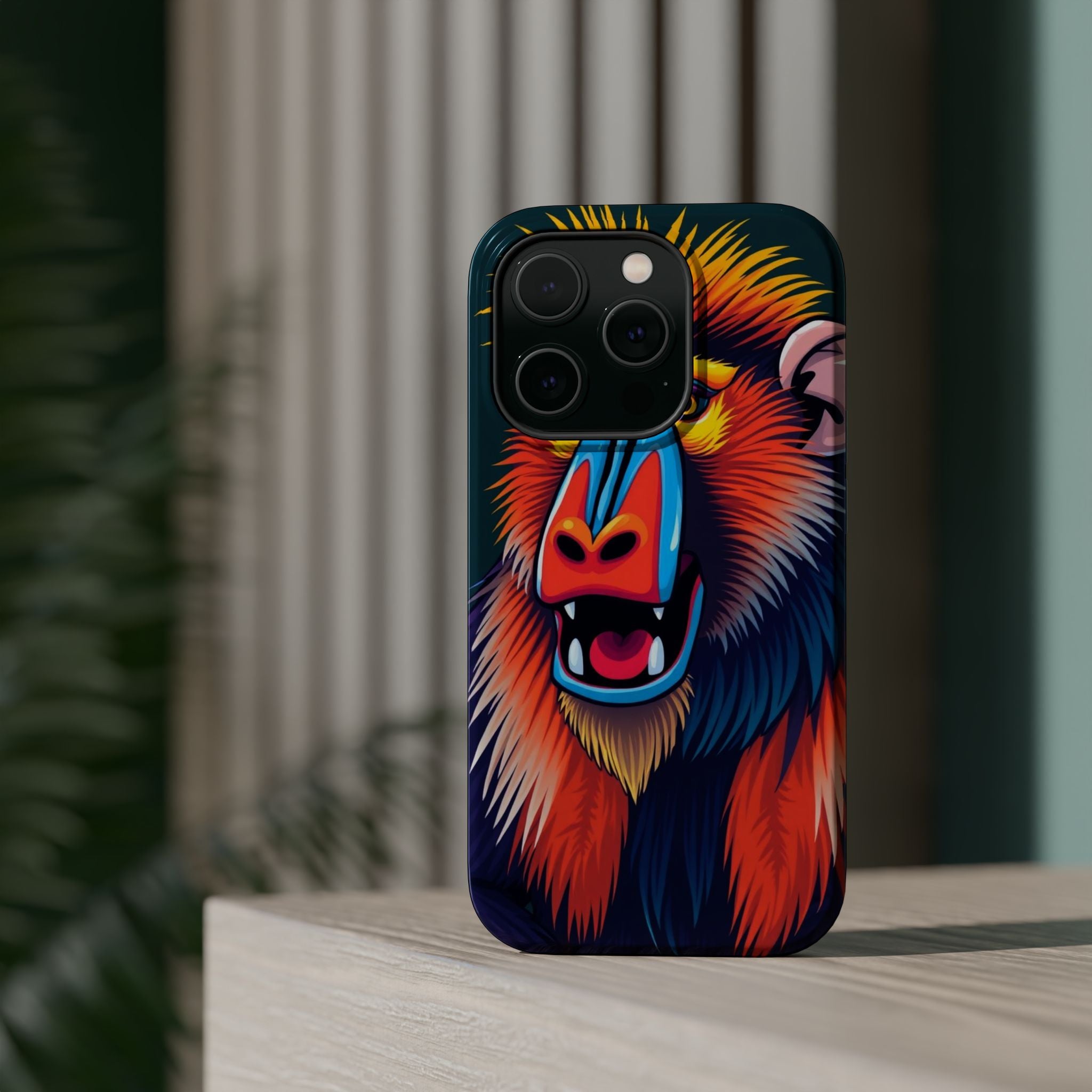 iPhone Mandrill Colorful Face Kids Fun iPhone Phone Case Gift Slim · iPhone Case