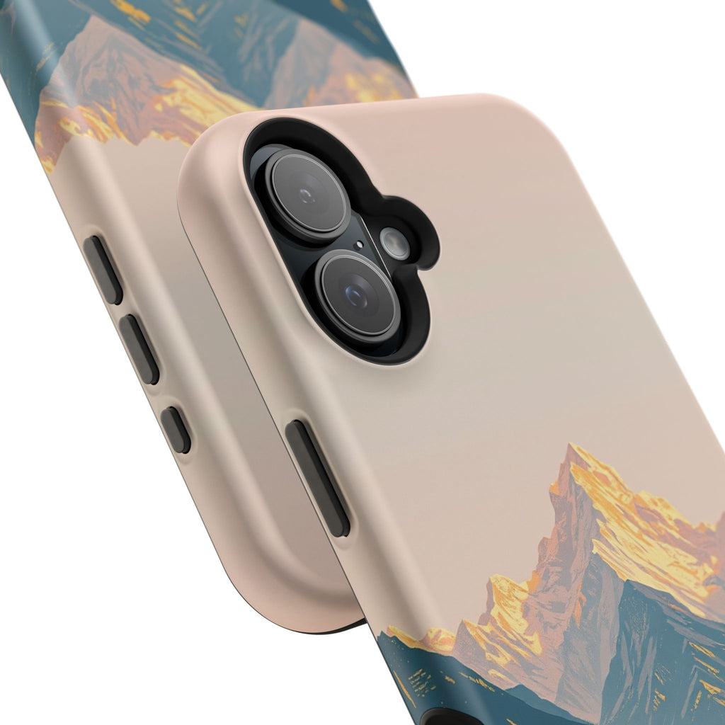 iPhone Mint And Blush Mountain at Sunrise Slim iPhone Everyday Designer · iPhone