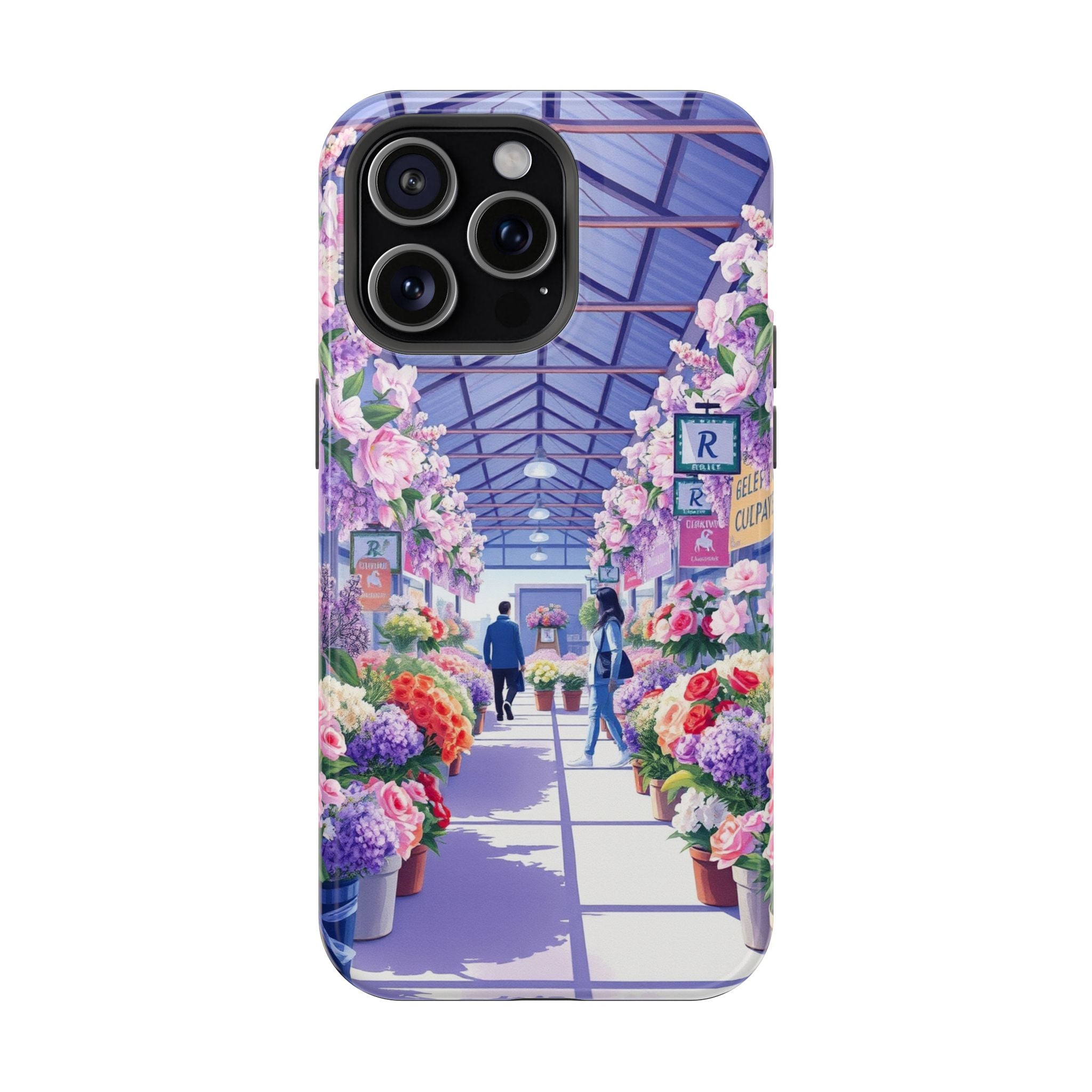 iPhone Flower Market Cinematic Art Clean Minimal Snap Cas Slim Snap Case · iPhon