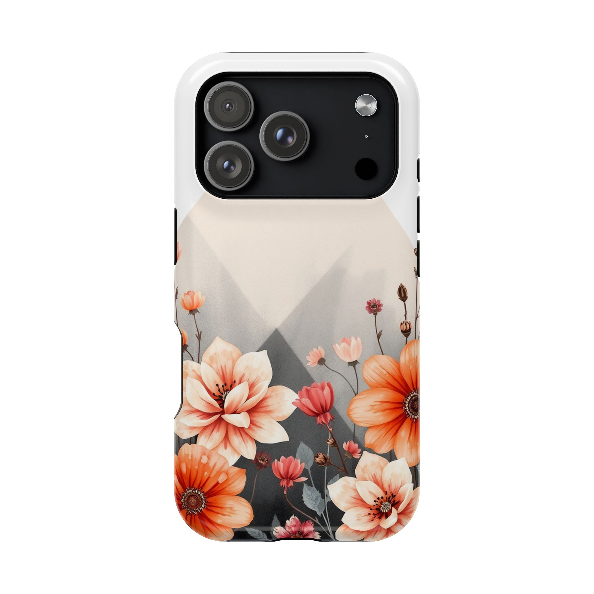 iPhone Floral Geometric Vibrant Design Slim Snap Case · iPhone Case