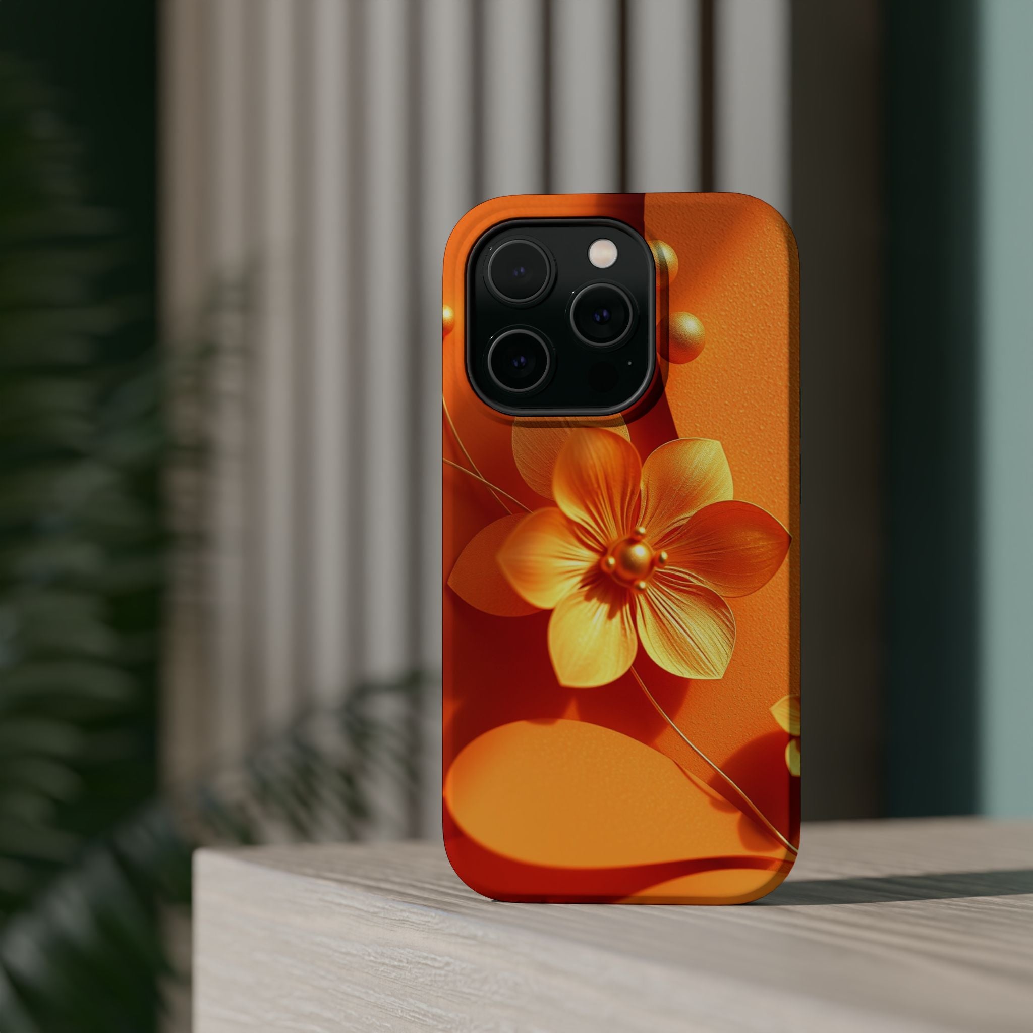 iPhone Floral Geometric Gold Foil Luxury Slim Everyday iPhone Designer · iPhone