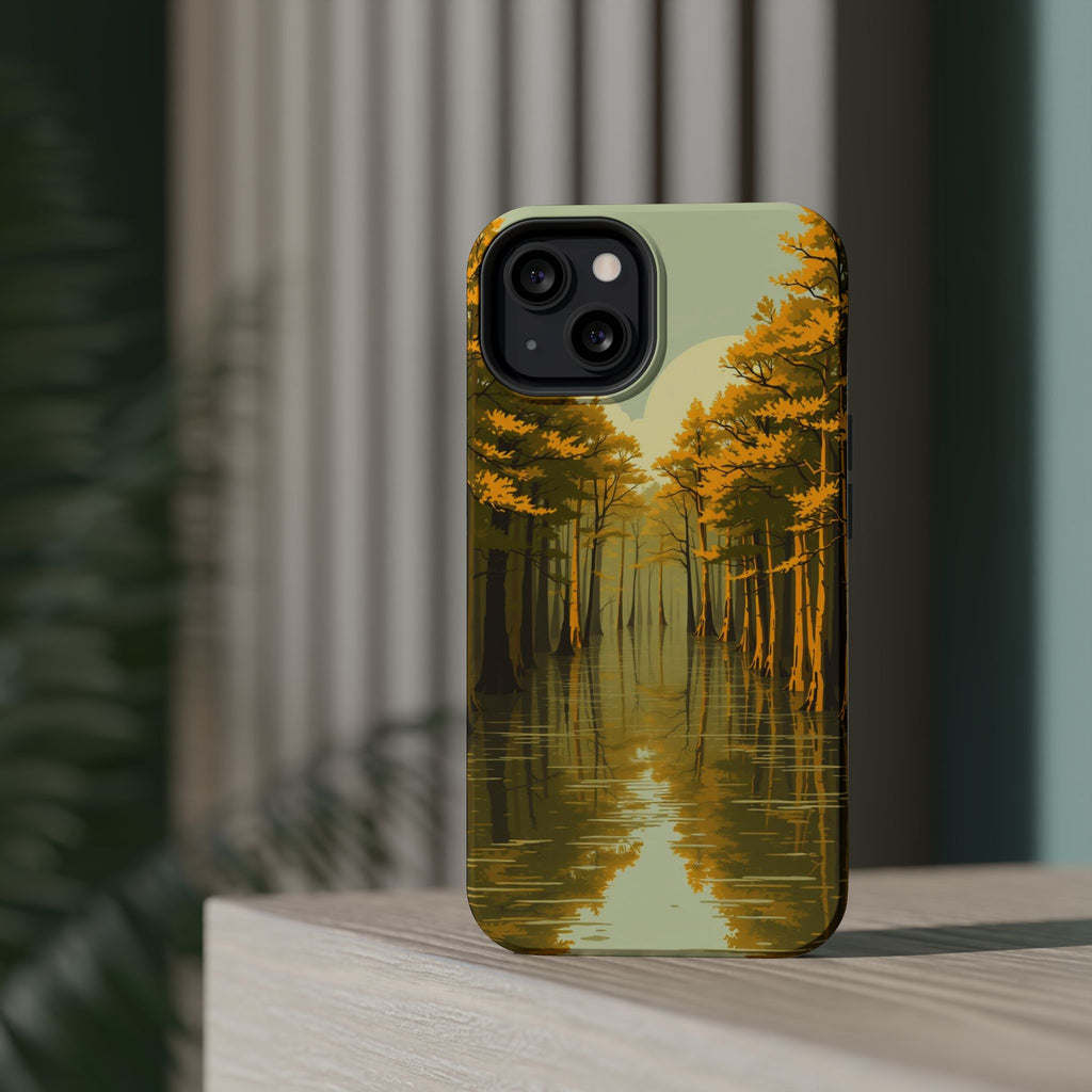 iPhone Cypress Swamp Enchanted Art Bold Modern Everyday Snap Case · iPhone Case