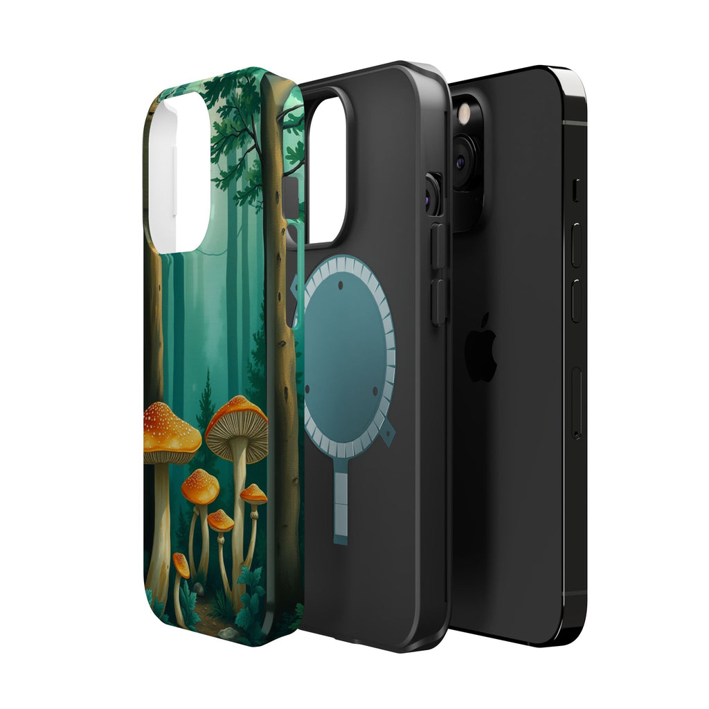 iPhone Mushroom Forest Oil Painting Impressionist iPhone Clean Minimal · iPhone
