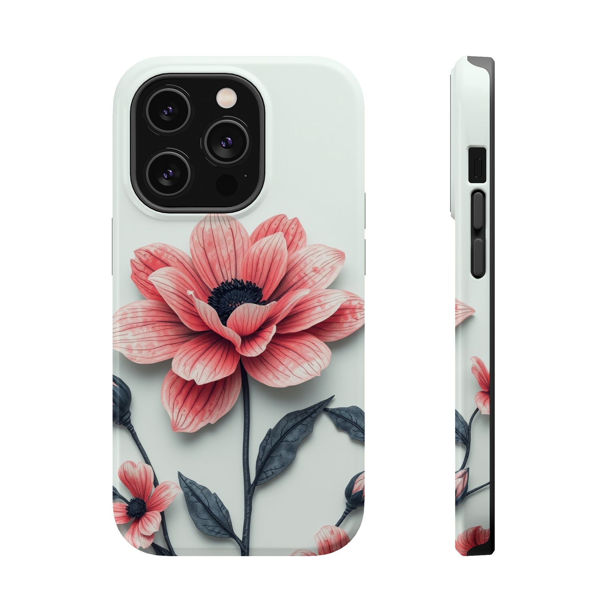 iPhone Dreamy Floral Ink Wash Design Slim Everyday iPhone 12 Designer · iPhone C