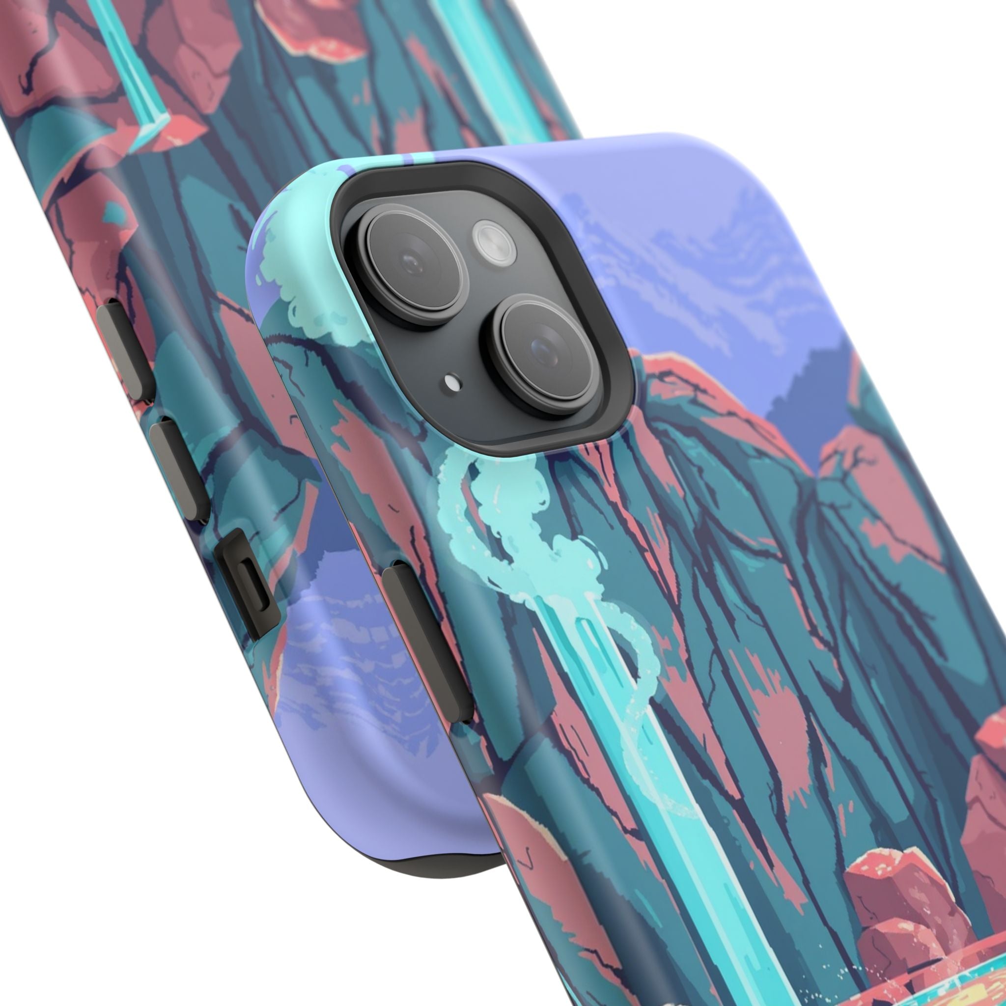 iPhone Hot Spring Steam Electric Art Slim Everyday Designer Case · iPhone Case