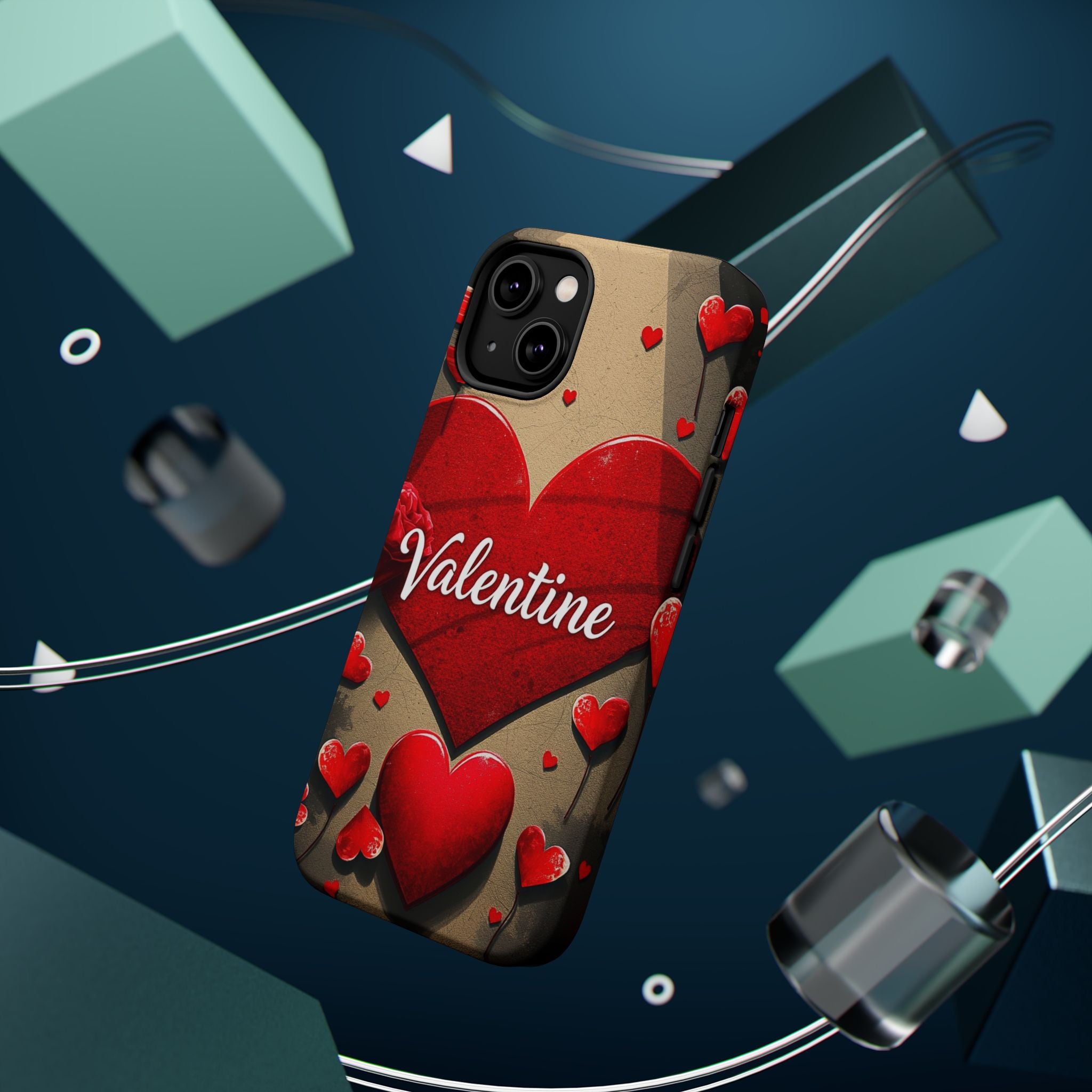 iPhone Serene Vintage Valentine Card Design Slim Everyday Designer Case · iPhone