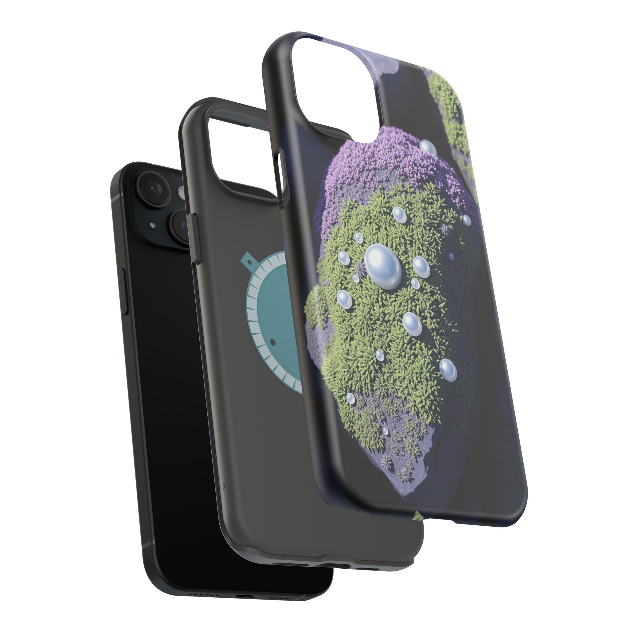 iPhone Moss Covered Rocks Electric Art Slim Everyday Designer Case · iPhone Case